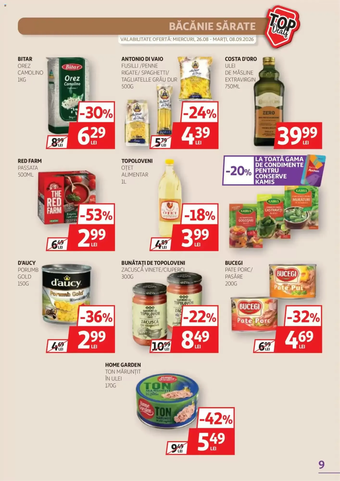 Catalog Catalog Auchan de la 26 august până la 8 septembrie 2026 - Revista Pagina 9