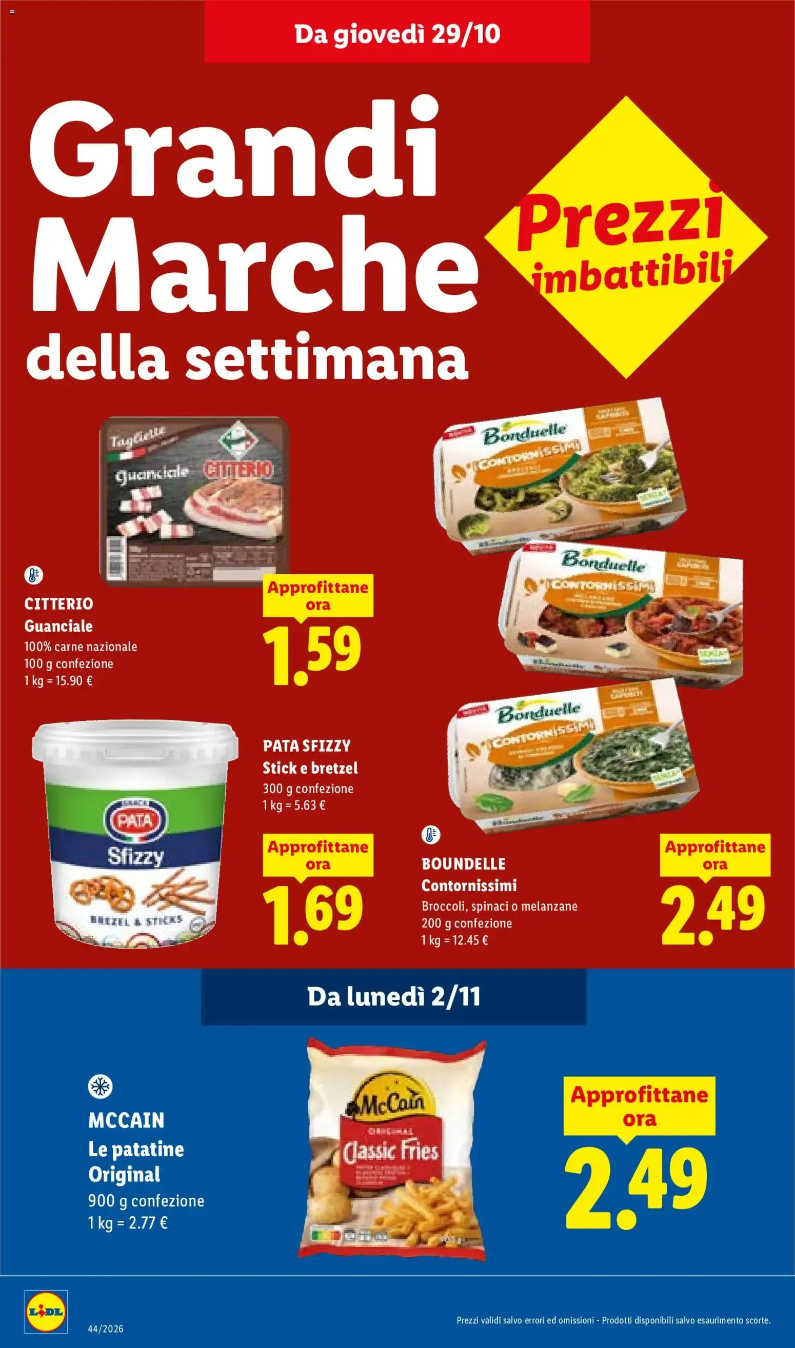 LIDL La convenienza Deluxe a prezzi imbattibili. da 29 ottobre a 4 novembre di 2026 - Pagina del volantino 26
