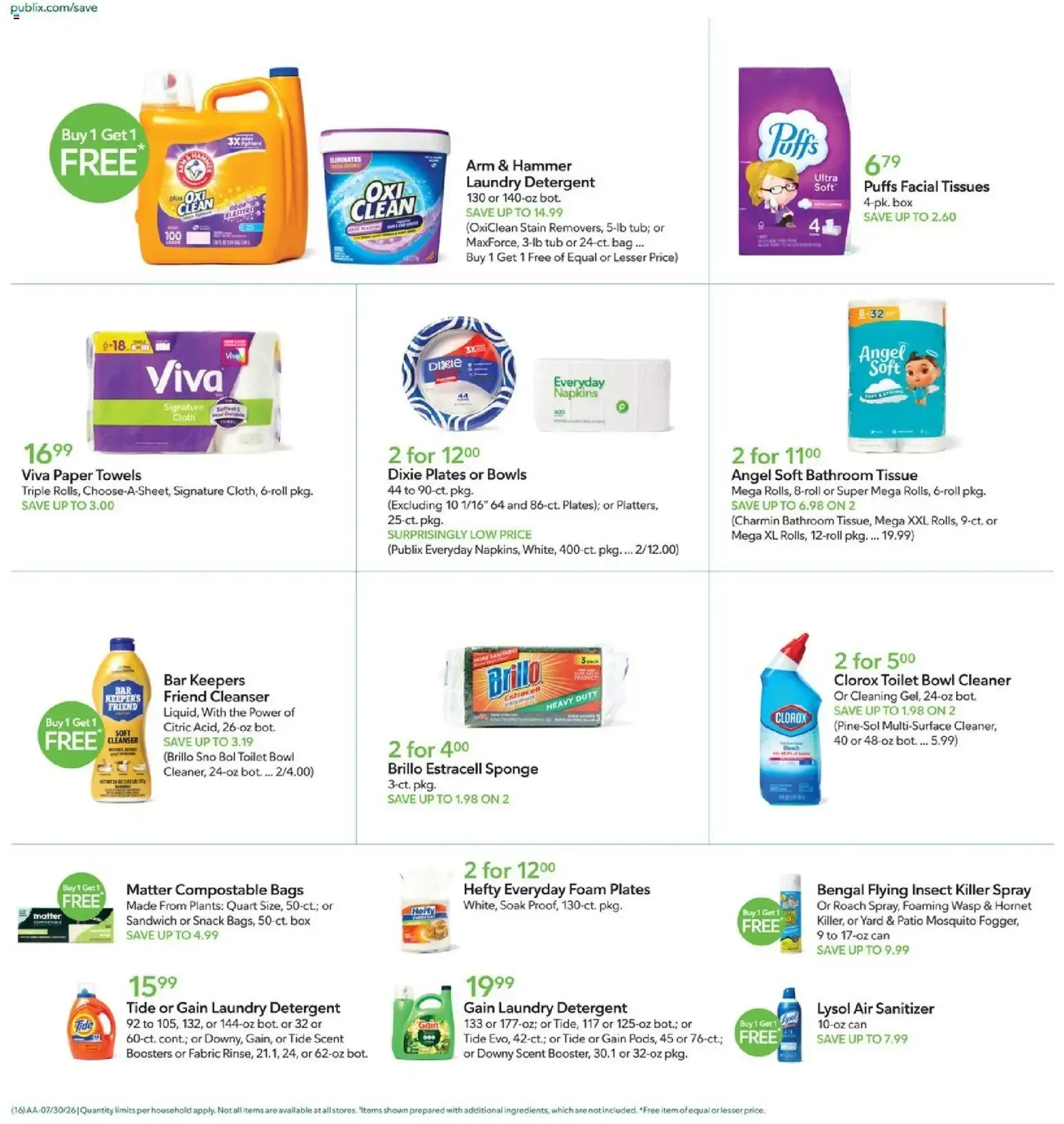 Weekly ad Publix Weekly ad from (07/29/2026) - Ad this week, Flyer from July 29 to August 4 2026 - Page 16
