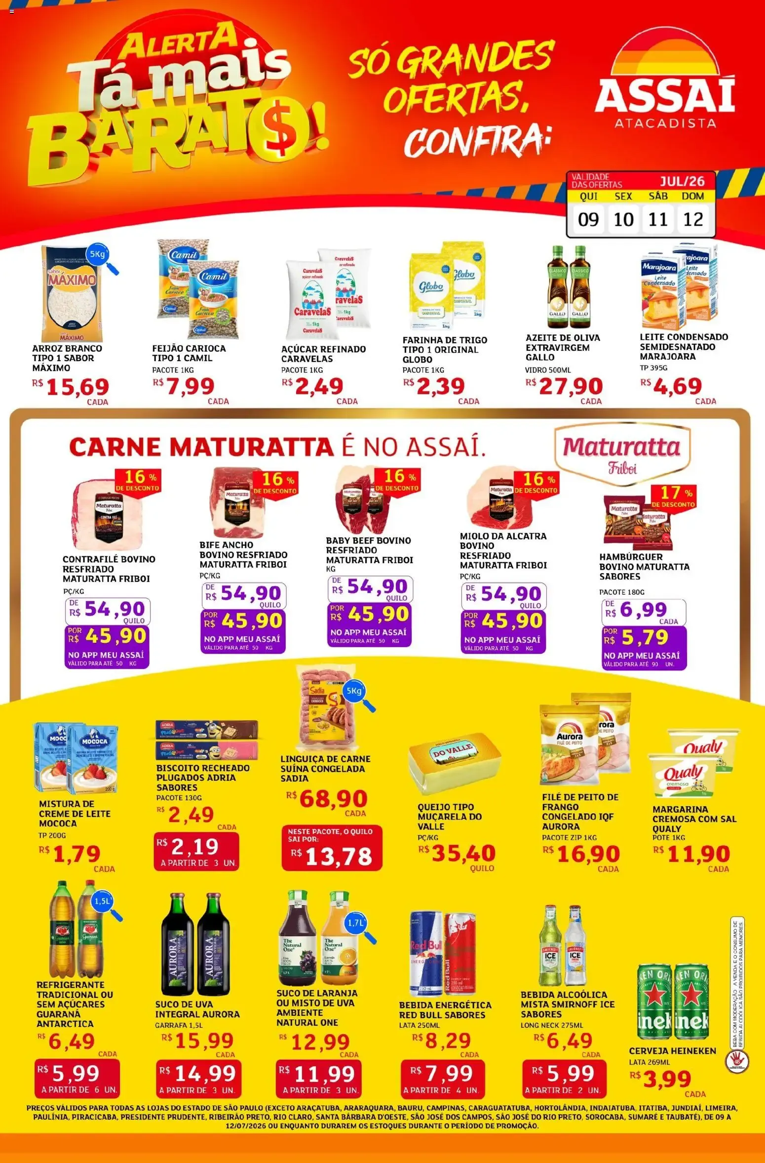 Encarte de Assaí Atacadista ofertas - SP de 09/07/2026 | Promoções Online 9 de julho até 12 de julho 2026 - Pagina 1