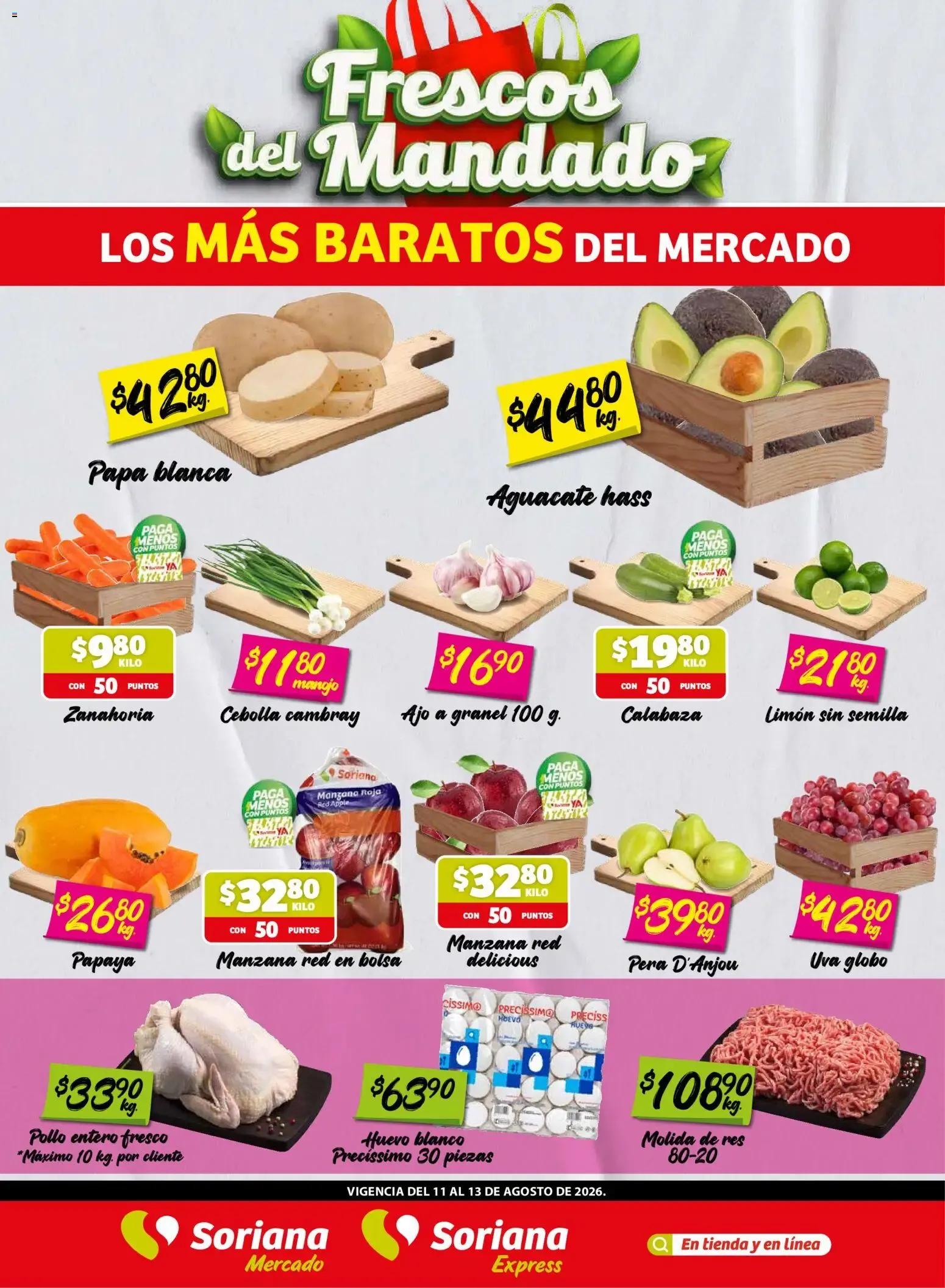 Catálogo de Frescos del Mandado Los Más Baratos del Mercado 11 de agosto al 13 de agosto 2026 - Pagina 1