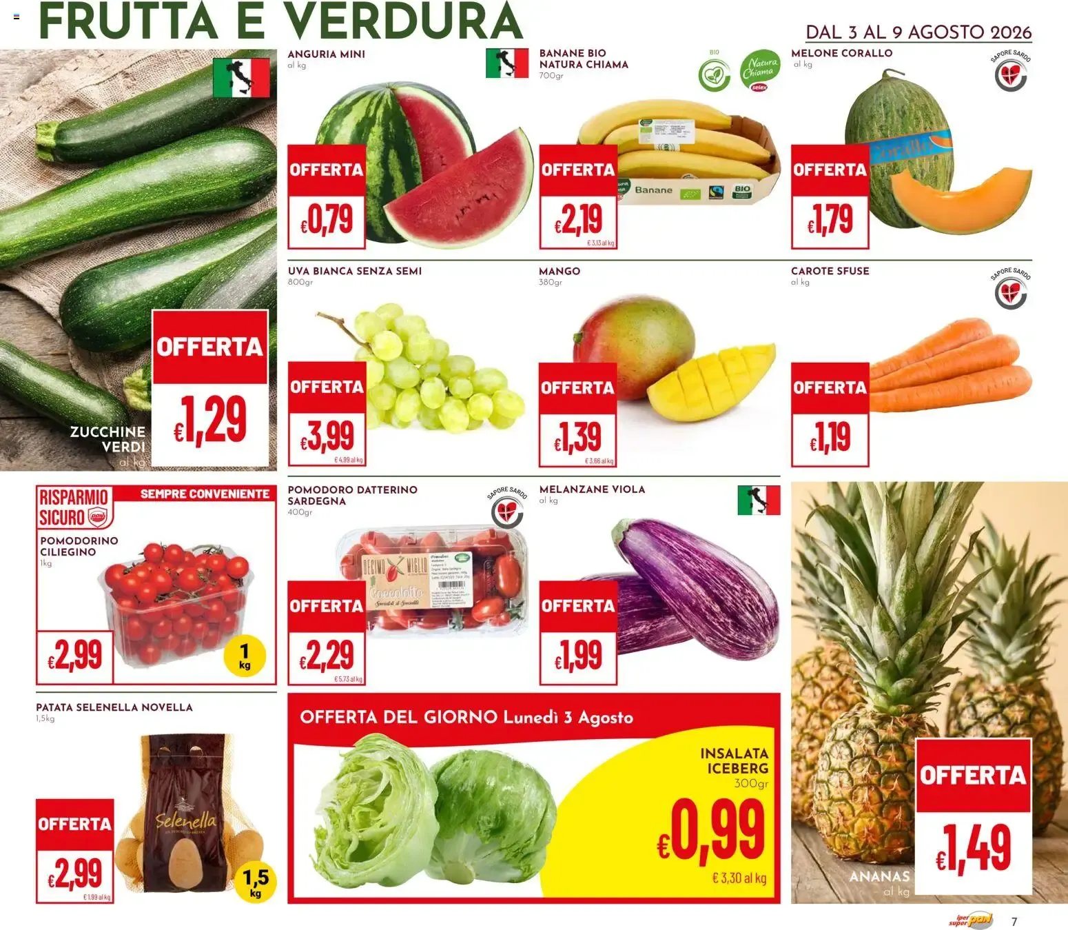 Nuovo Pan volantino dal 03/08/2026 > offerte anteprima 🛍️ da 3 agosto a 9 agosto di 2026 - Pagina del volantino 7