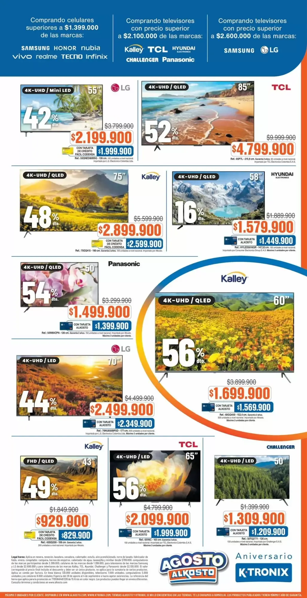 Catalogo de Última semana AGOSTO Aniversario ALKOSTO K-TRONIX 29 de agosto al 4 de septiembre 2023 - Pag 11