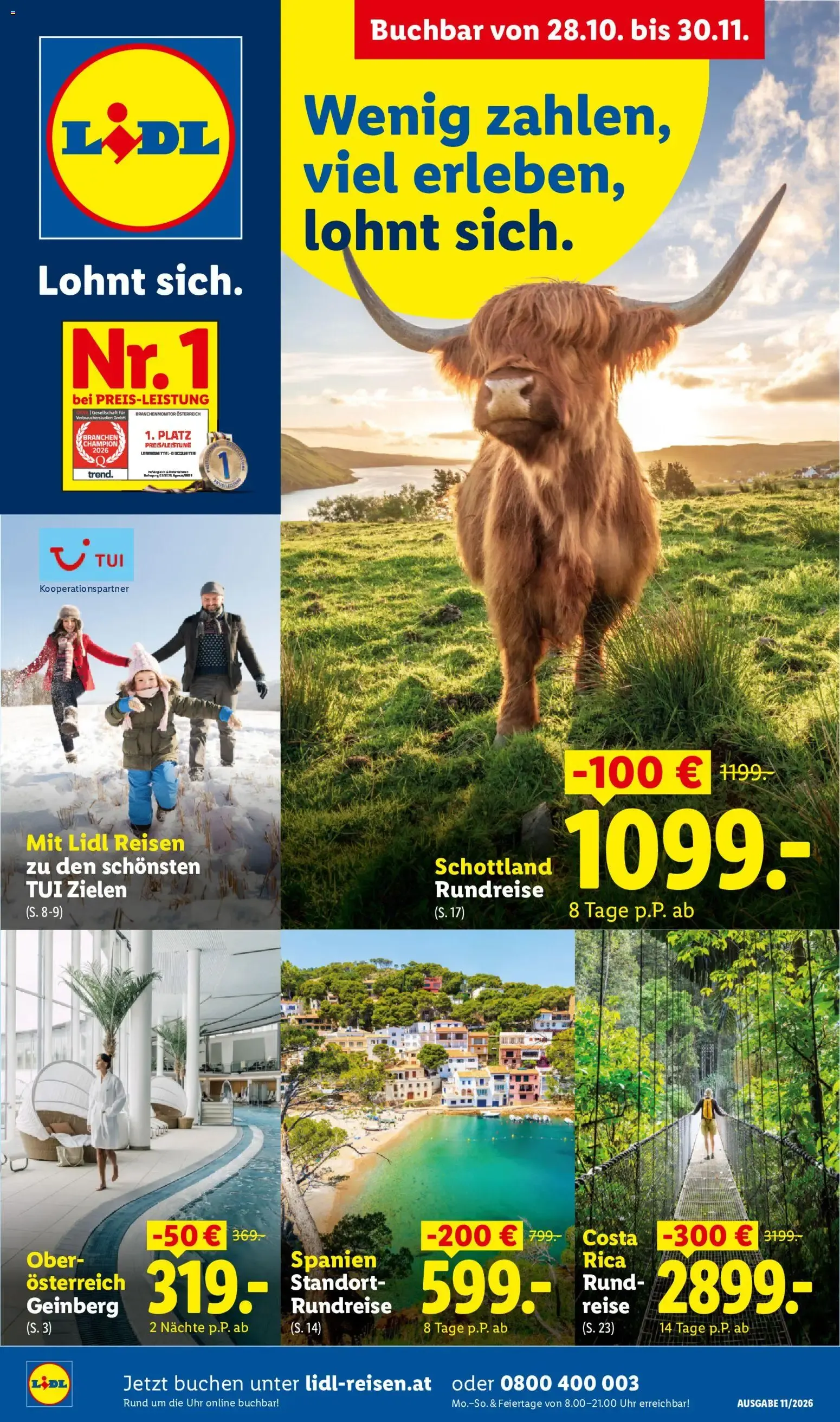 Lidl Buchbar ab 28.10.2026 - Angebote ab donnerstag von 28. Oktober bis 30. November 2026 - Flugblätt seite  1