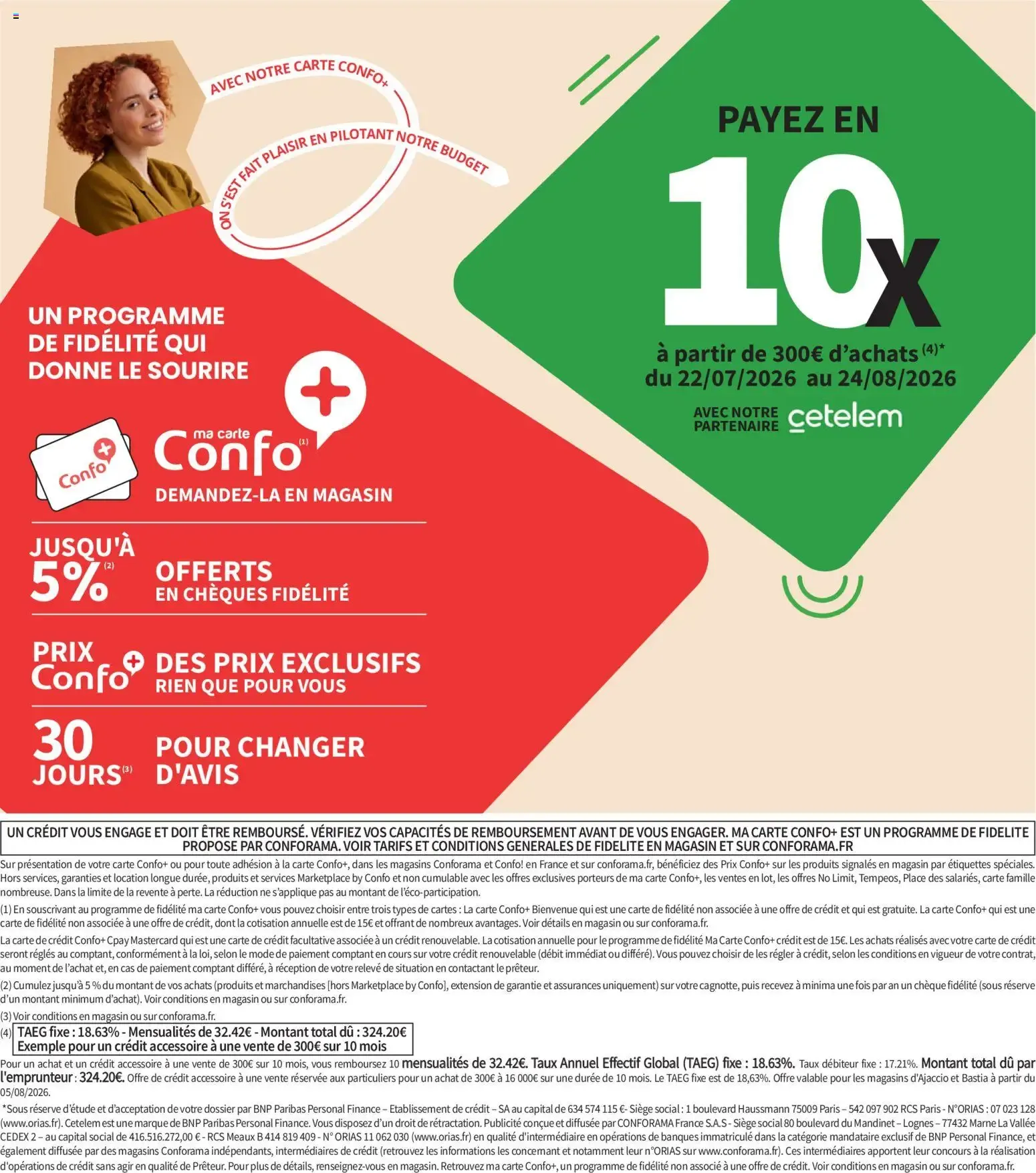Conforama - Rentrée à Prix Coûtant du 21 juillet au 24 août 2026 - Catalogue page 2