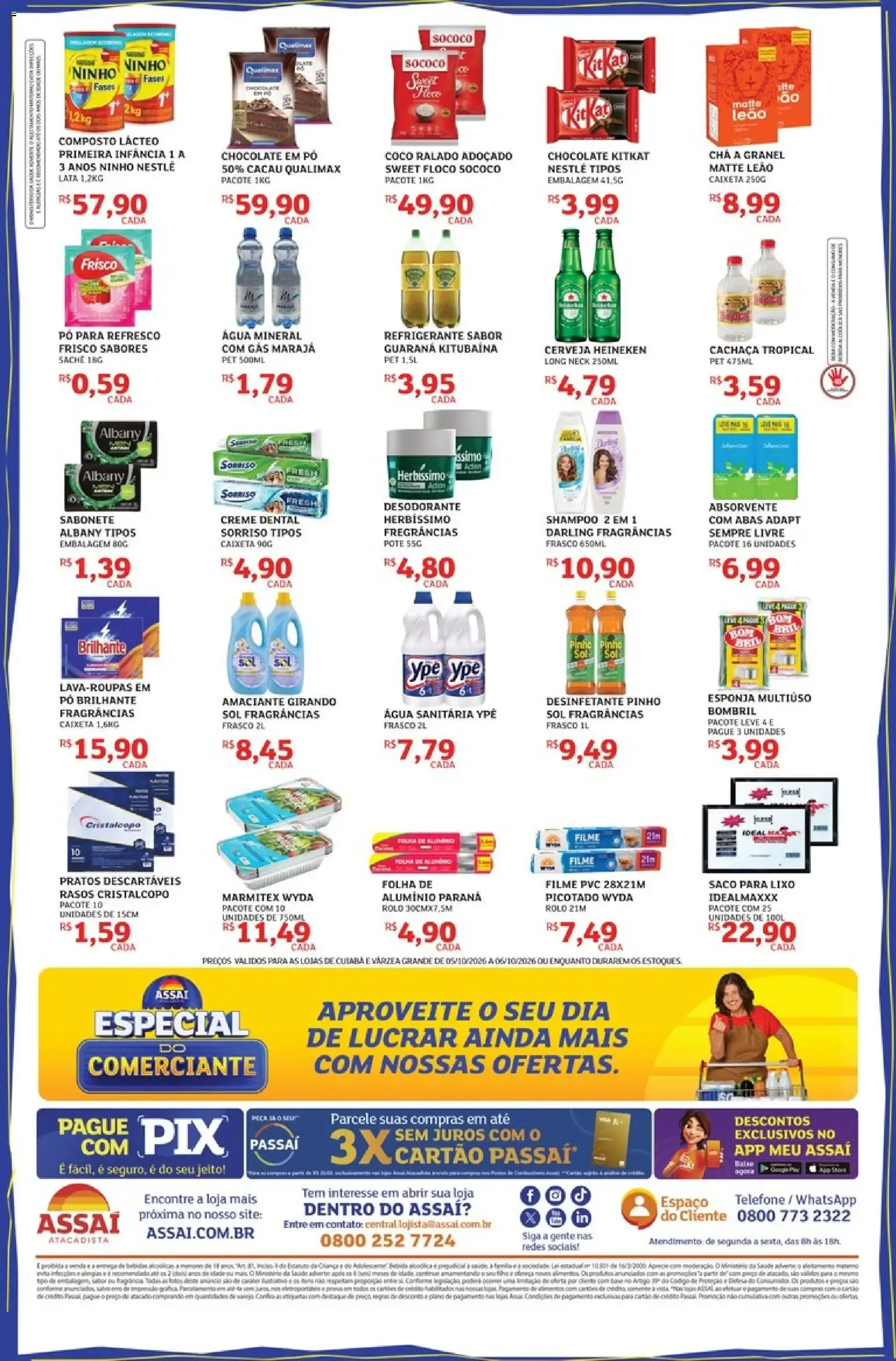 Encarte de Assaí Atacadista: Especial do Comerciante 5 de outubro até 6 de outubro 2026 - Pagina 2