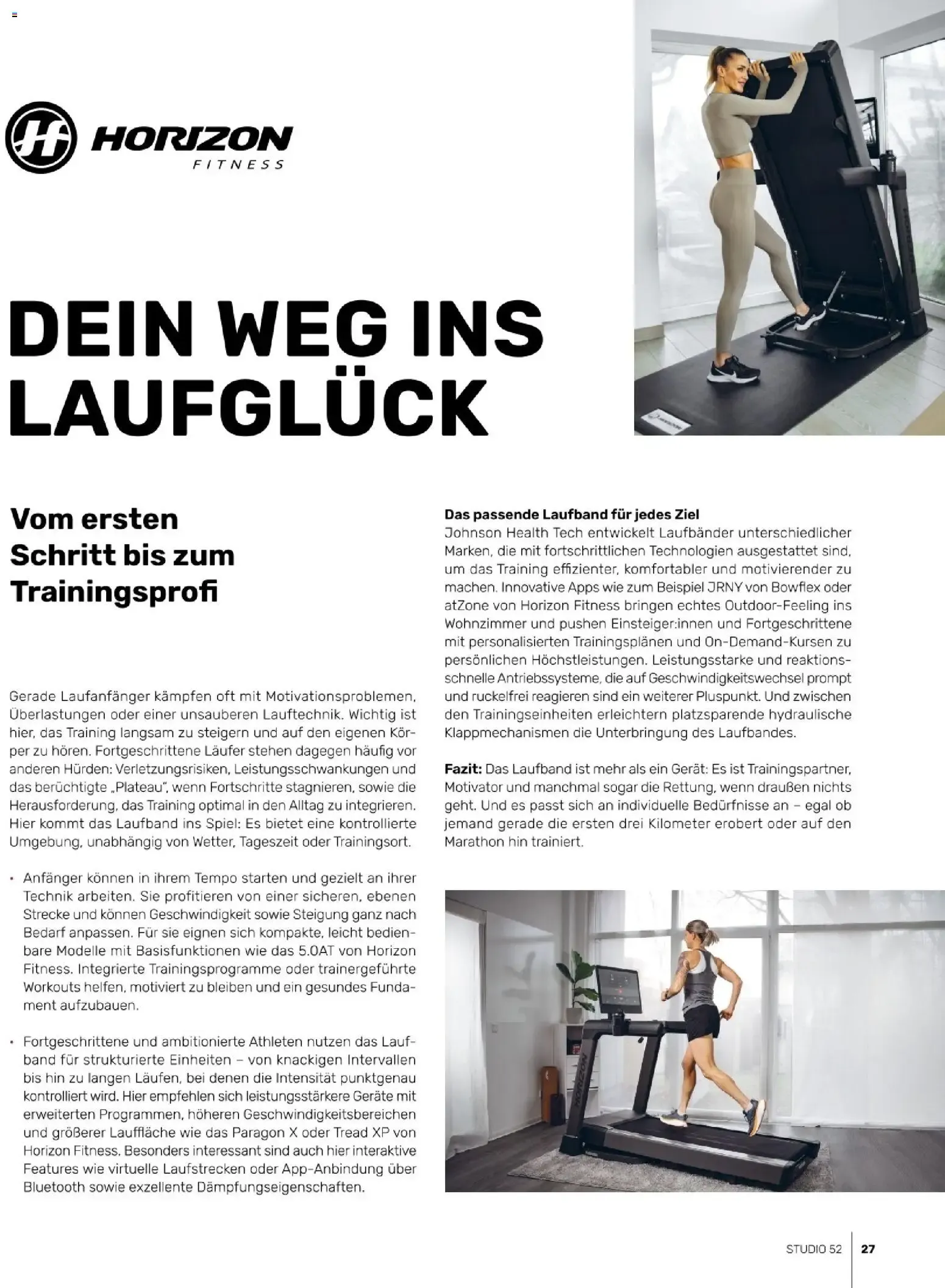 HOME OF STUDIO 52 TRAINING von 26. Januar bis 30. August 2026 - Prospekt seite 27