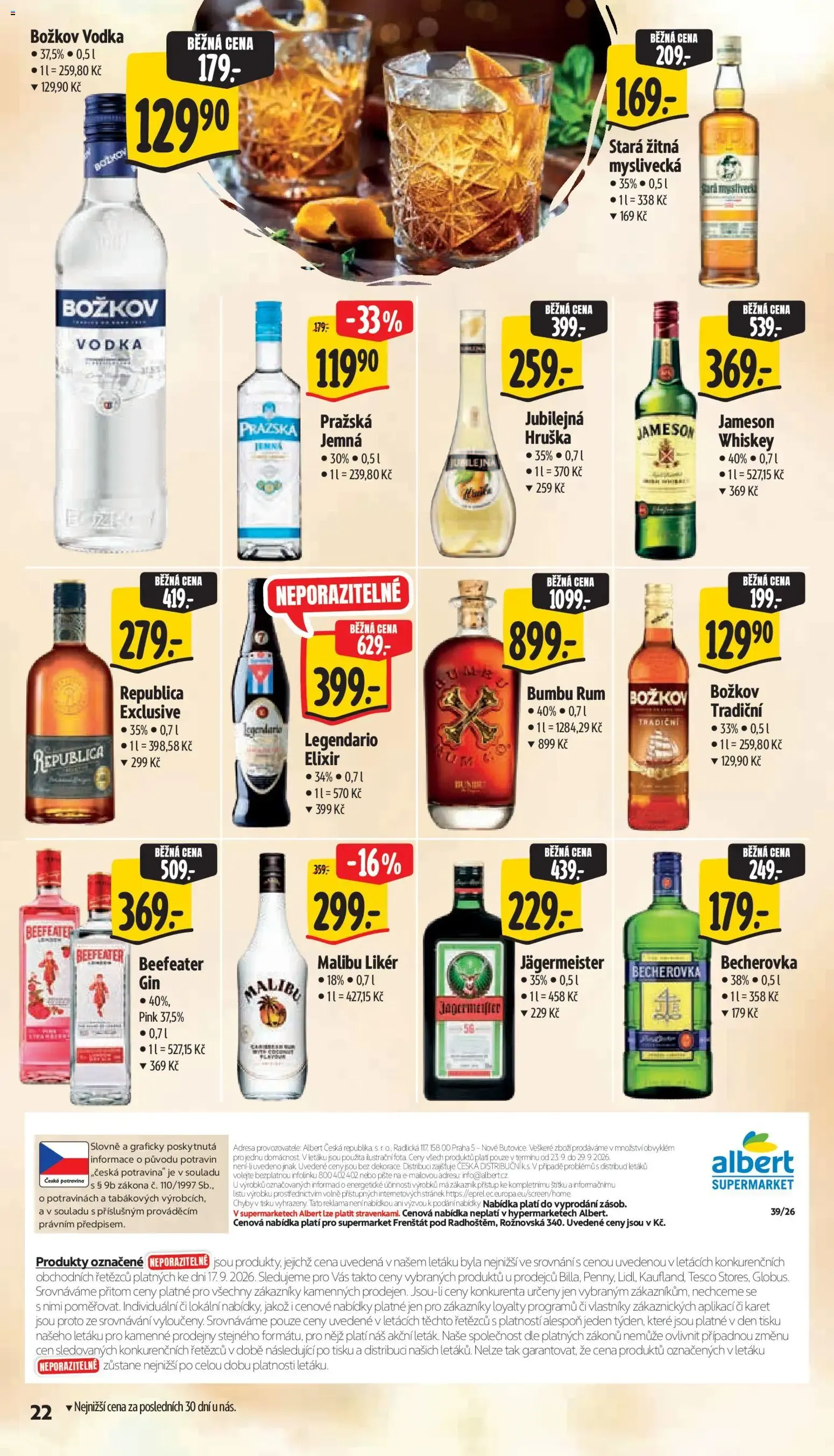Albert leták - Supermarket - Frenštát pod Radhoštěm od 23.09.2026 - Akční leták - 23. září 29. září 2026 - Page 34