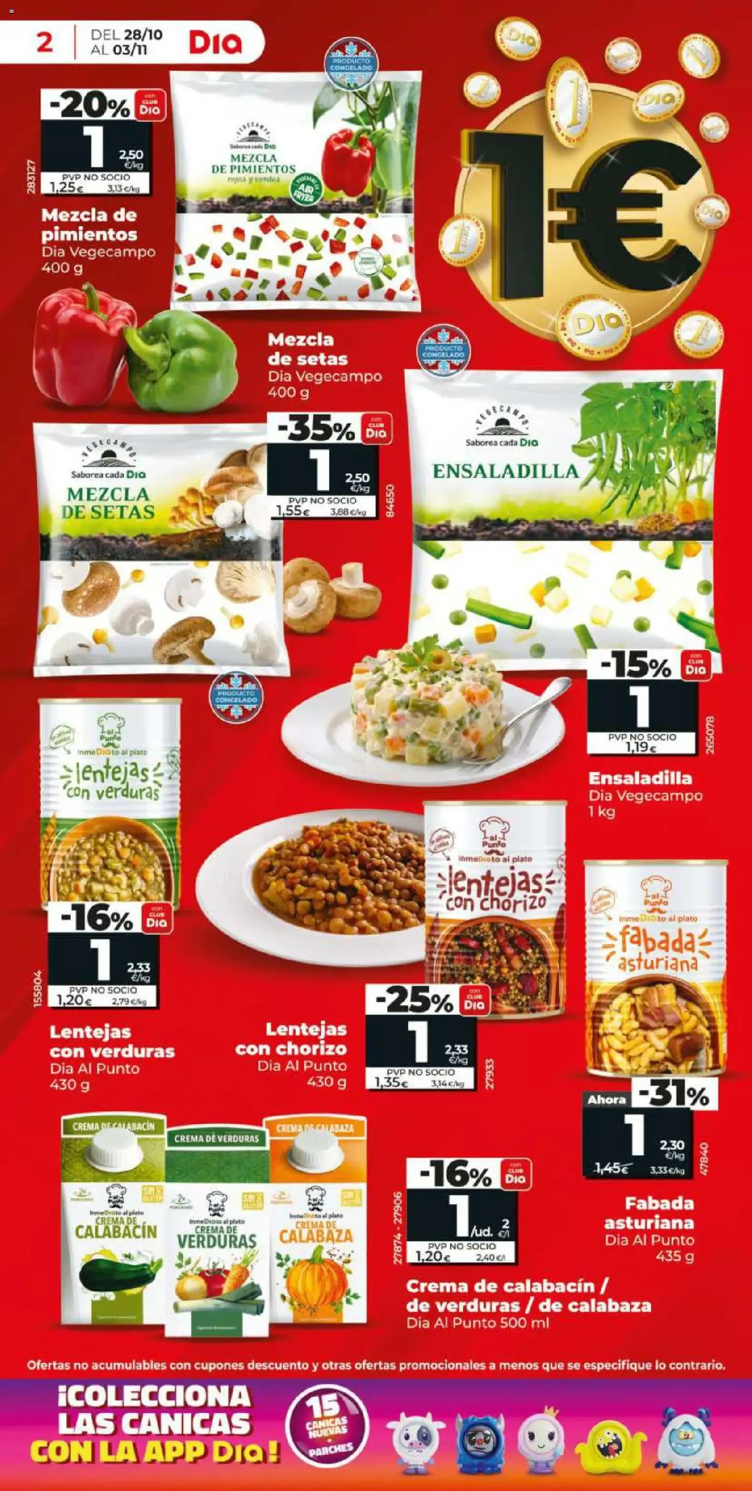 Catálogo de Día: Más de 100 productos a 1€ 28 de octubre al 3 de noviembre 2026 - Página 2