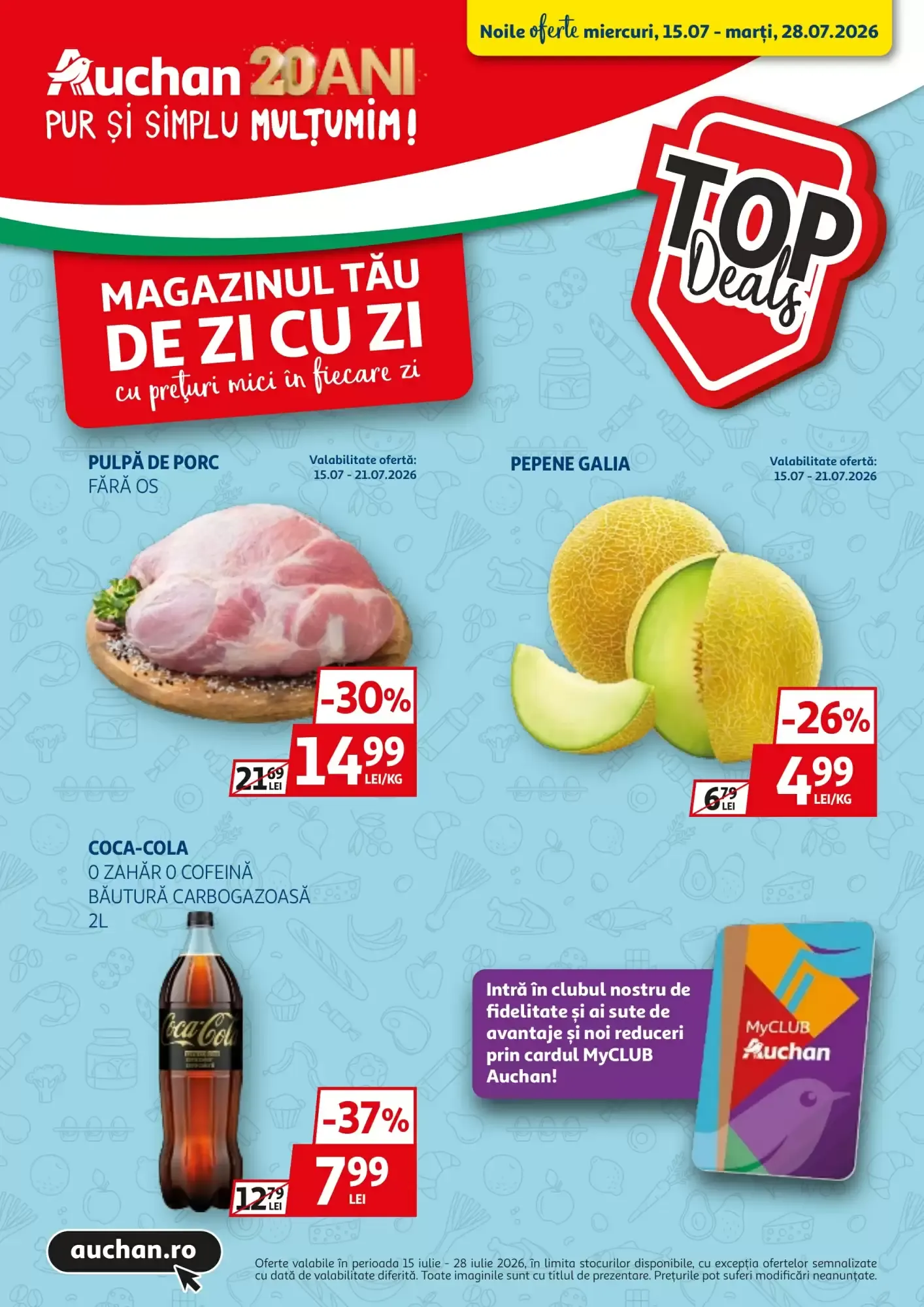 Catalog Catalog Auchan de la 15 iulie până la 28 iulie 2026 - Revista Pagina 1