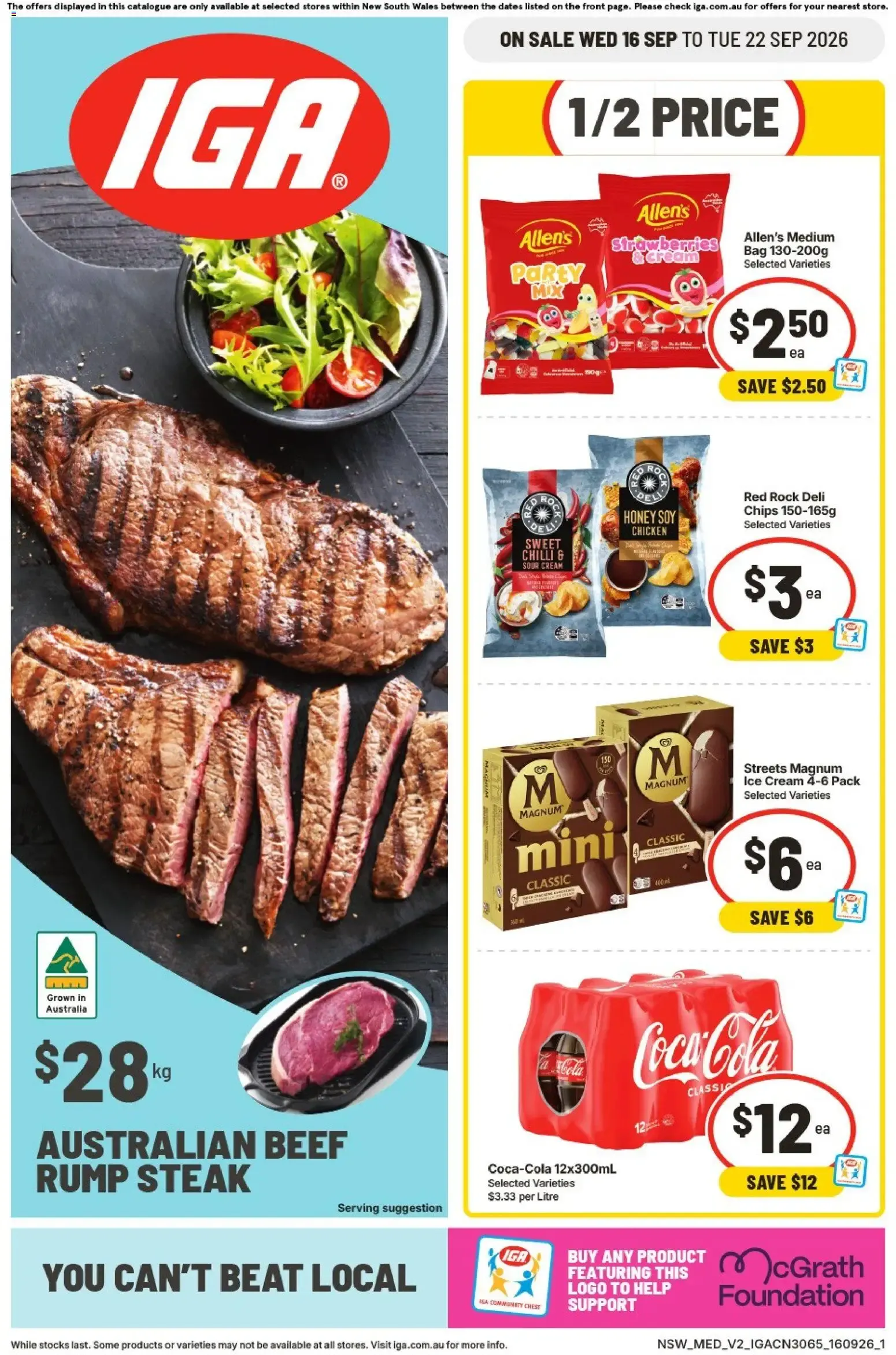 IGA catalogue valid from 16/09/2026 > Online Australia - Catalogue valid from 16 September to 22 September 2026 - page 1