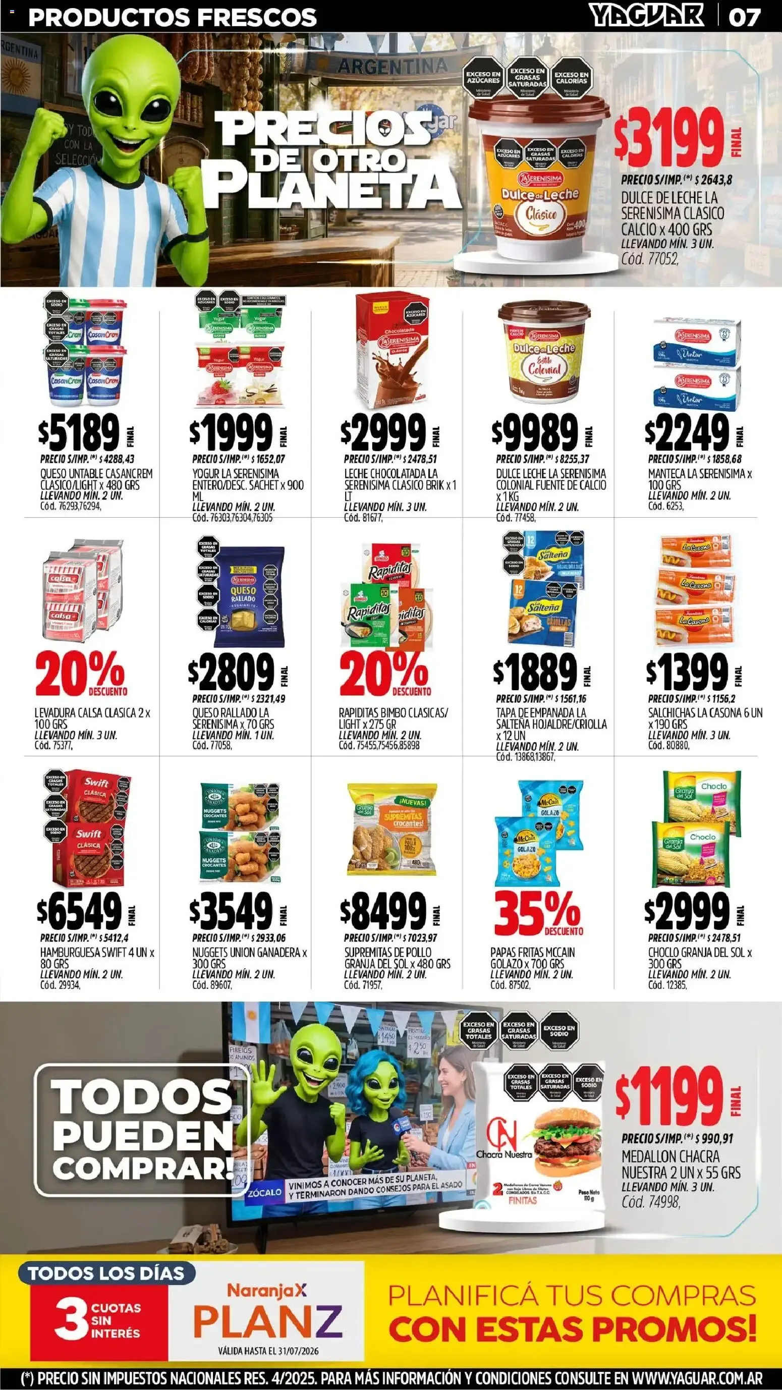 Ofertas de Mayorista Yaguar - Precios de Otro Planeta - Ofertas para Trelew 29 de junio al 5 de julio 2026 - Página 9 del catálogo