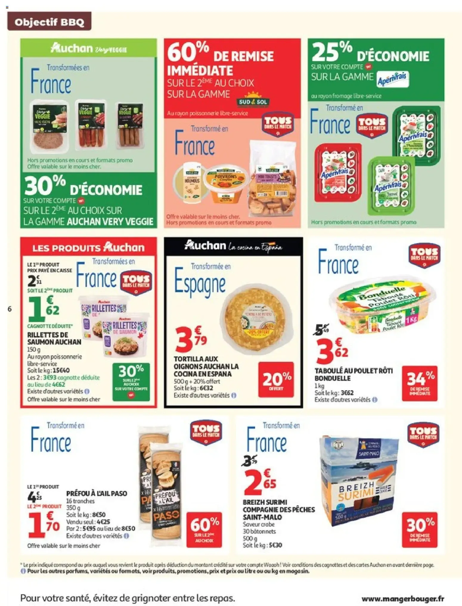 Auchan Barbecue, promos hypers à partir du 30/06/2026 - promo en ligne du 30 juin au 12 juillet 2026 - Catalogue page 6