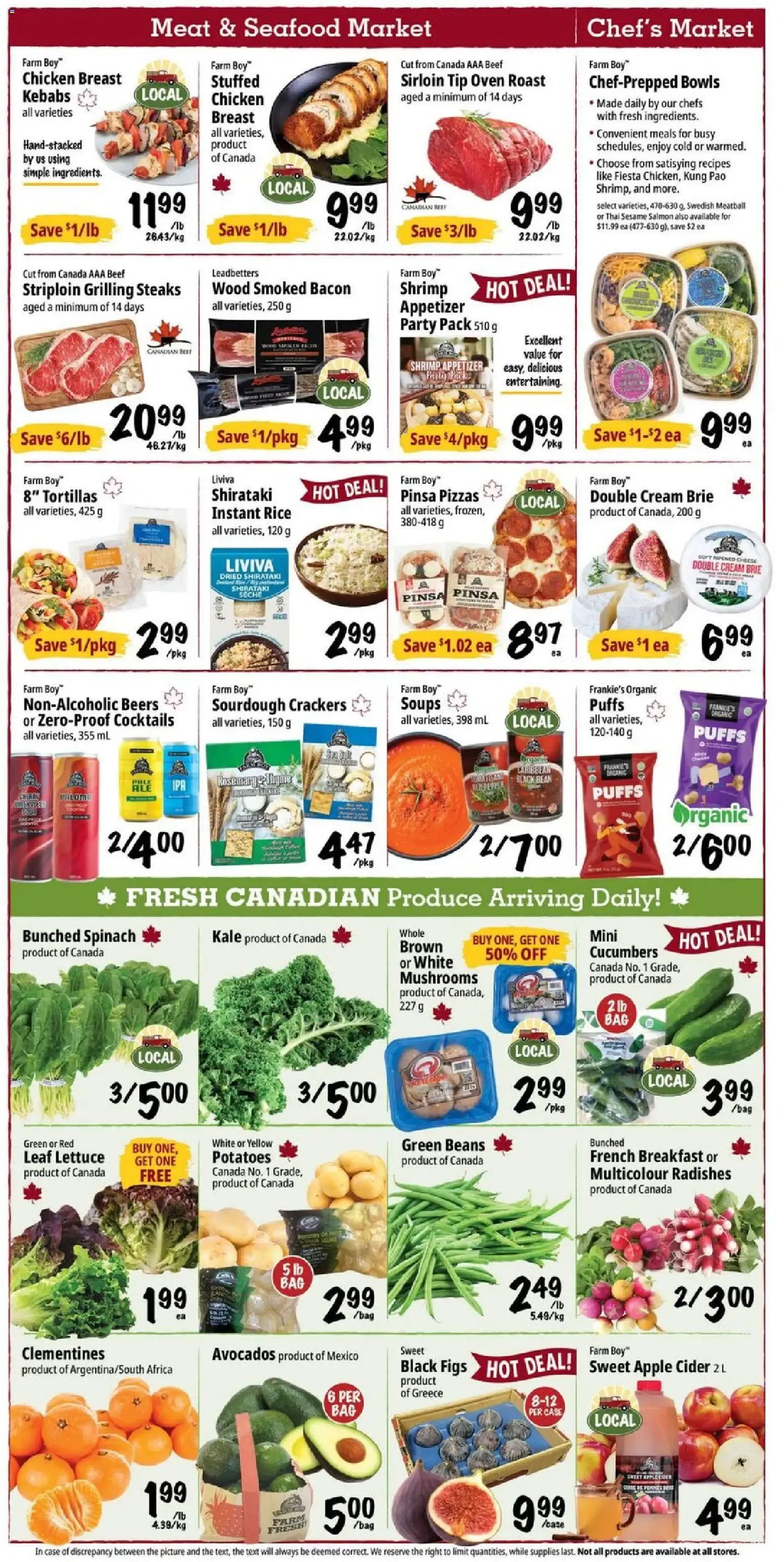 THANKSGIVING DINNERS from September 24 to September 30 2026 - flyer page 2