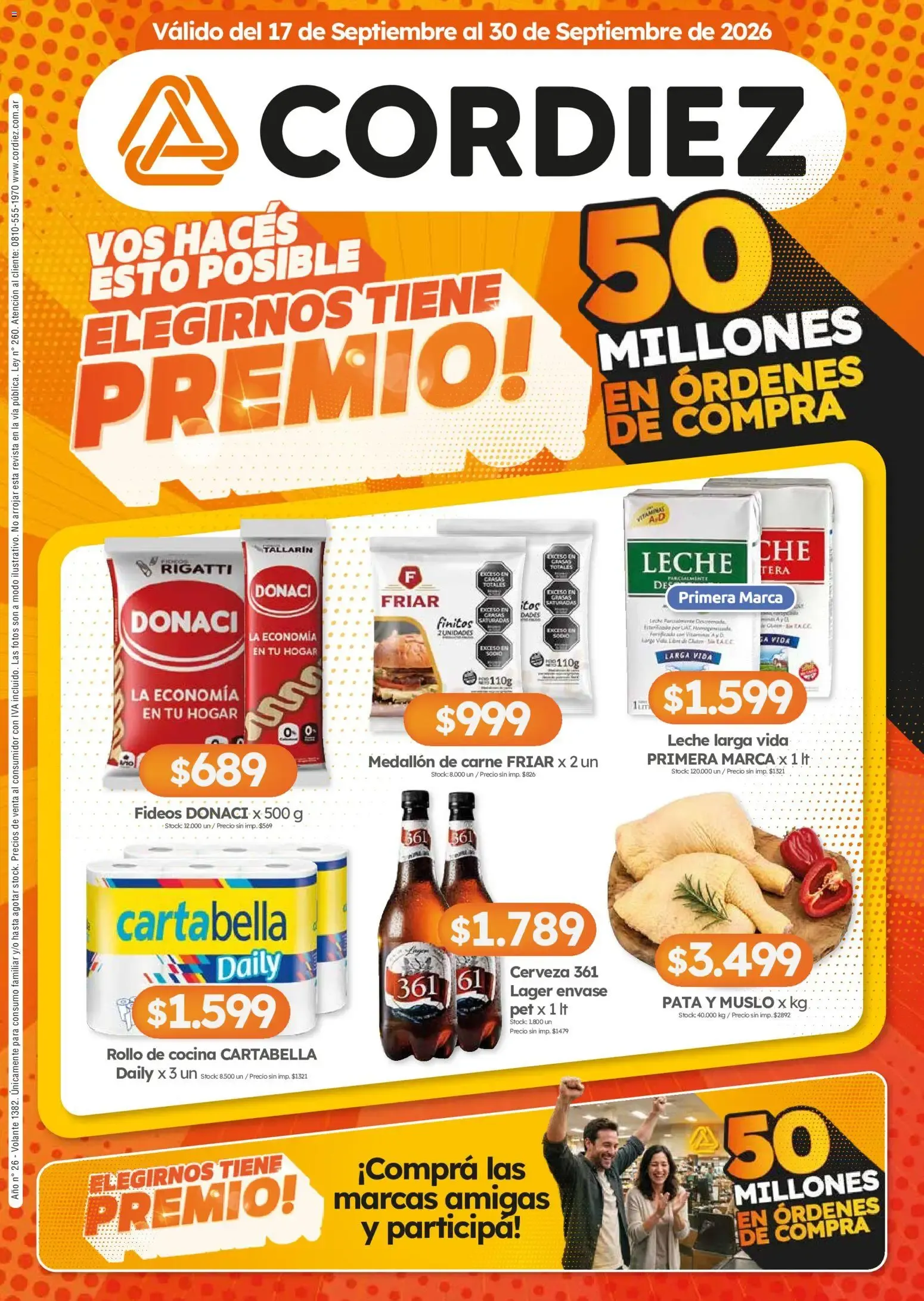 Ofertas de Cordiez Ofertas || del 17/09/2026 - 30/09/2026 || Catálogo 17 de septiembre al 30 de septiembre 2026 - Página 1 del catálogo