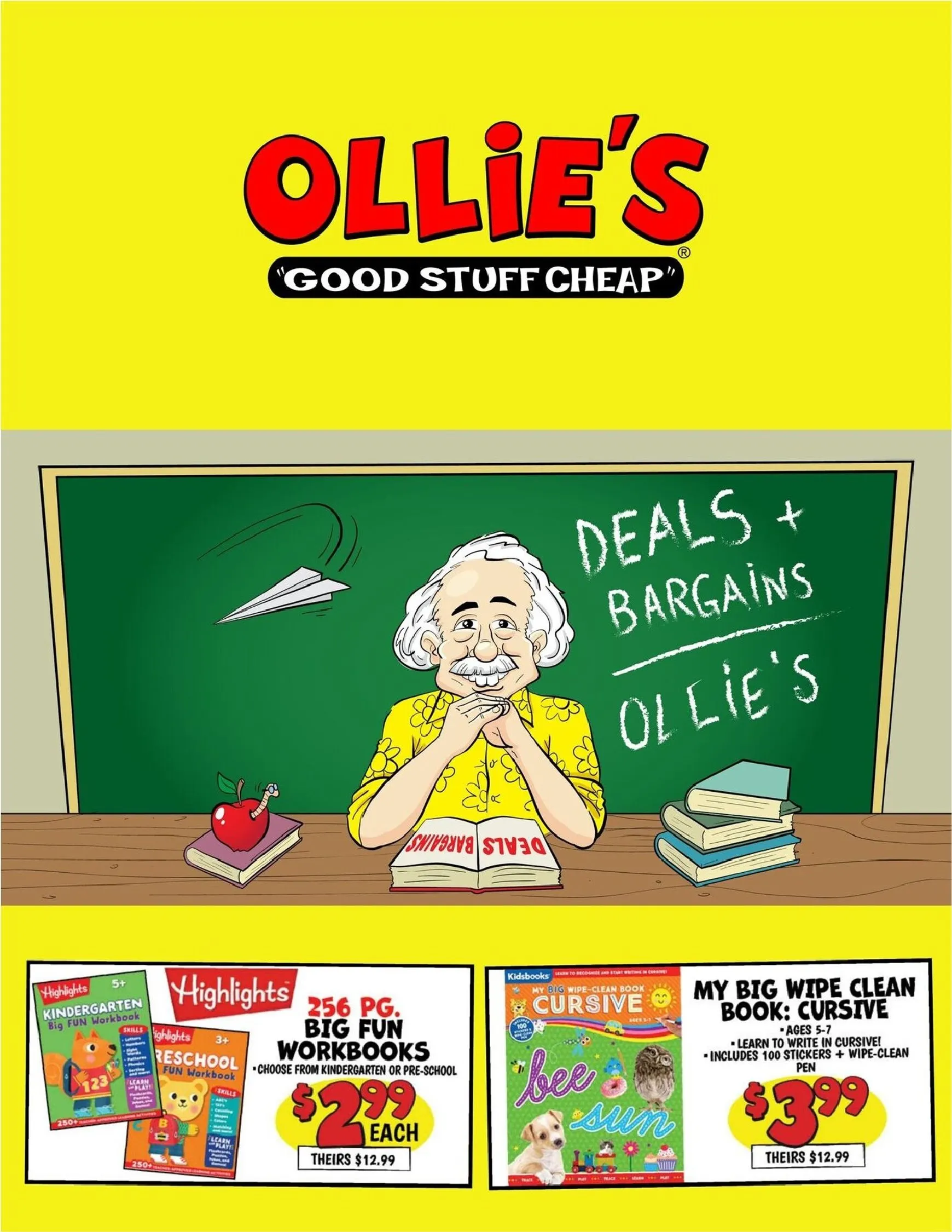 Current Ollie's leaflet valid from Wednesday 08/19/2026 to Tuesday 08/25/2026
