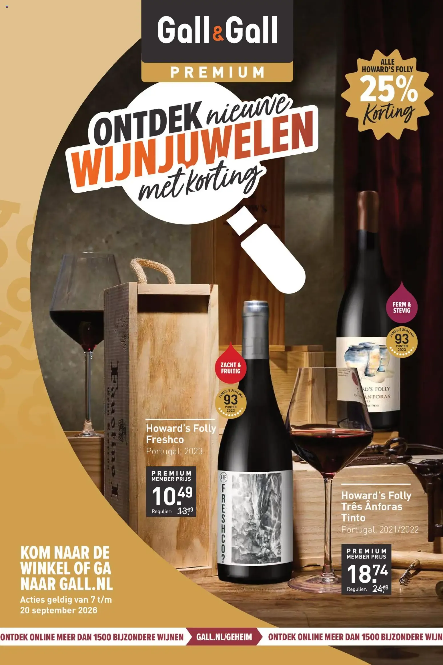 Gall&Gall Ontdek Nieuwe Wijnjuwelen met Korting van 7 september tot 20 september 2026 - Folder pagina 1