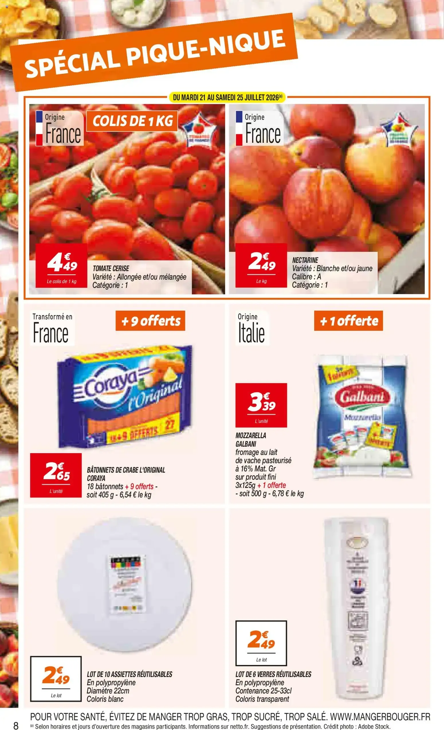 Netto catalogue à partir du 21/07/2026 - promo en ligne du 21 juillet au 3 août 2026 - Catalogue page 8