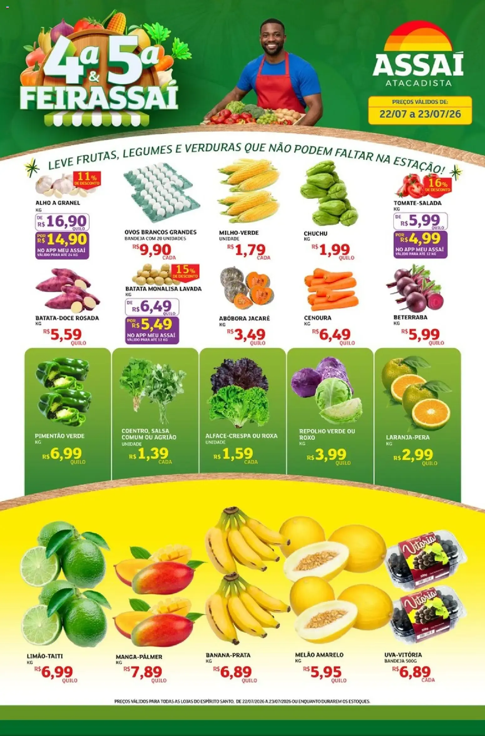 Encarte de Assaí Atacadista ofertas - ES de 22/07/2026 | Promoções Online 22 de julho até 23 de julho 2026 - Pagina 1