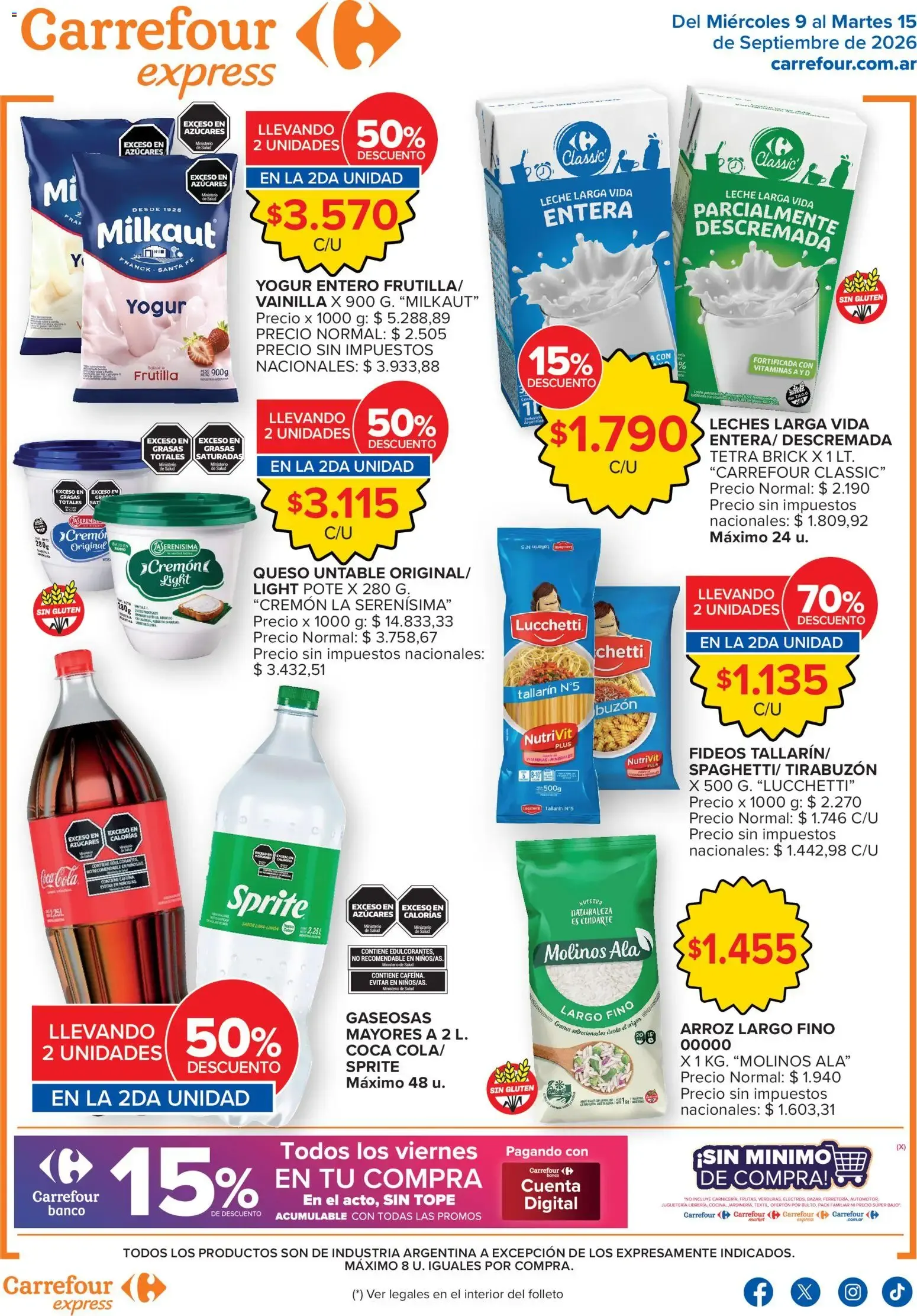 Carrefour Express catálogo del 09/09/2026 - 15/09/2026