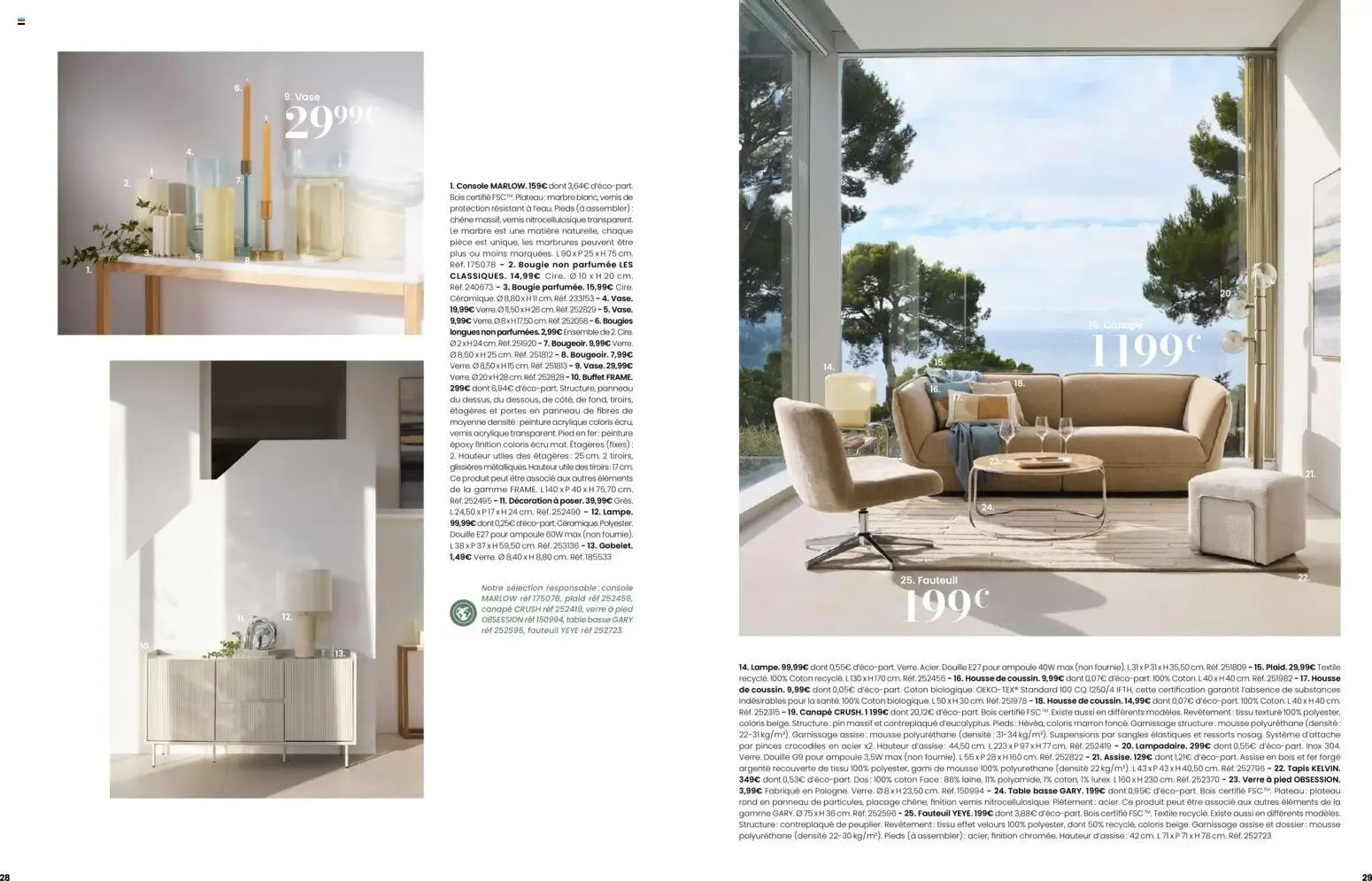 Maisons du Monde Évasion Estivale Collection Outdoor 2026 du 2 septembre au 31 décembre 2026 - Catalogue page 15