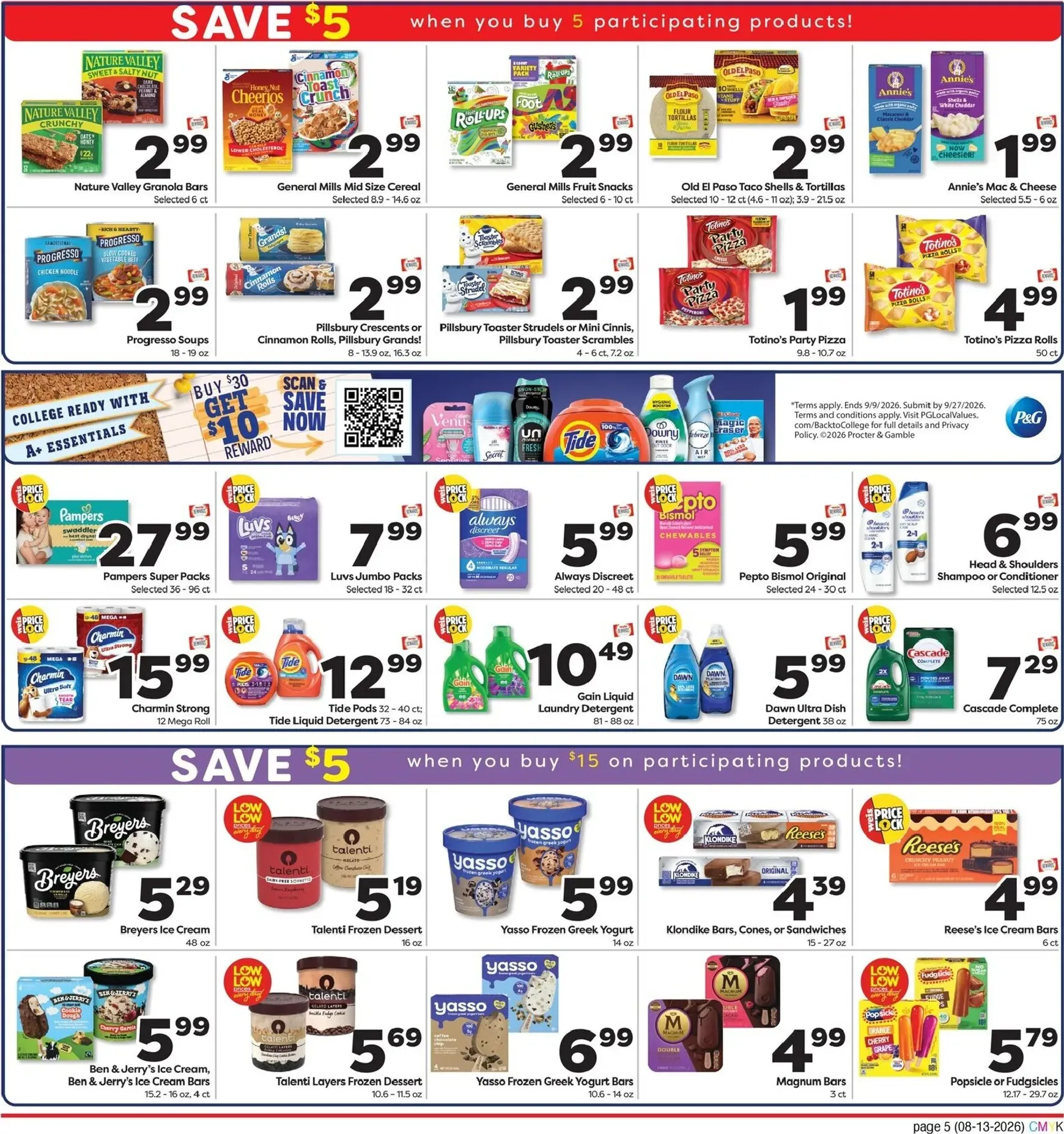 Weekly ad Current Weis Markets - Price Lock leaflet valid from Thursday 08/13/2026 to Wednesday 09/09/2026 from August 13 to September 9 2026 - Page 7