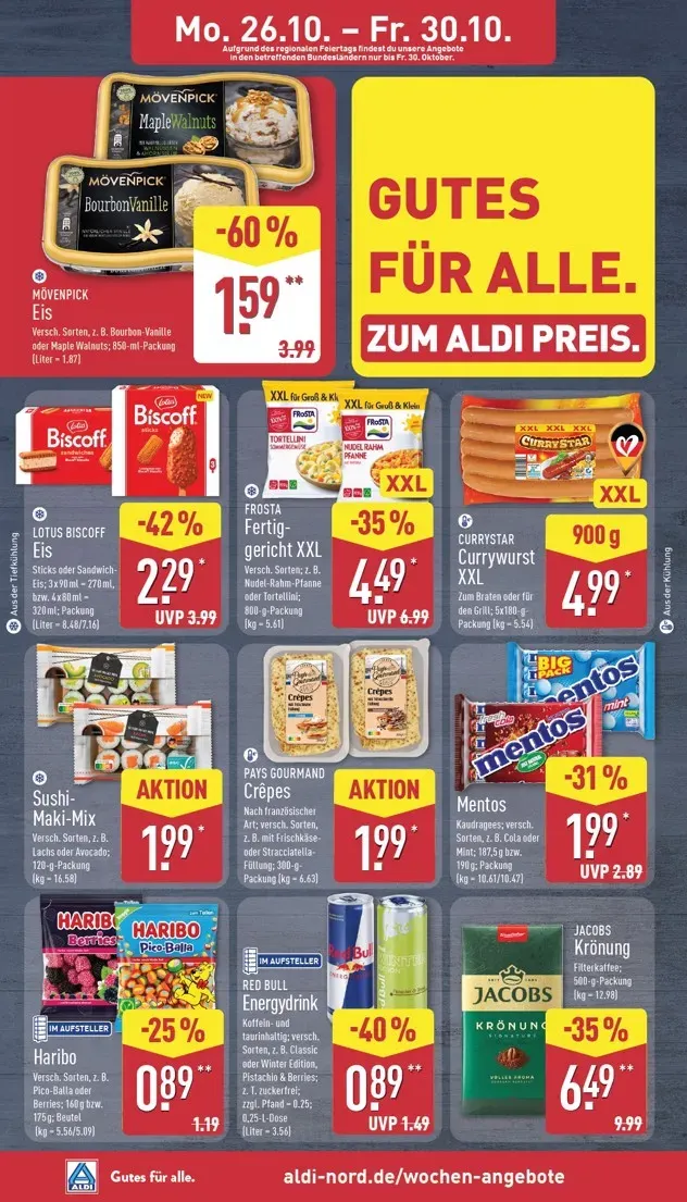 ALDI NORD Prospekt nächste Woche – von Montag 26.10.2026 bis Freitag 30.10.2026 von 26. Oktober bis 30. Oktober 2026 - Prospekt seite 6
