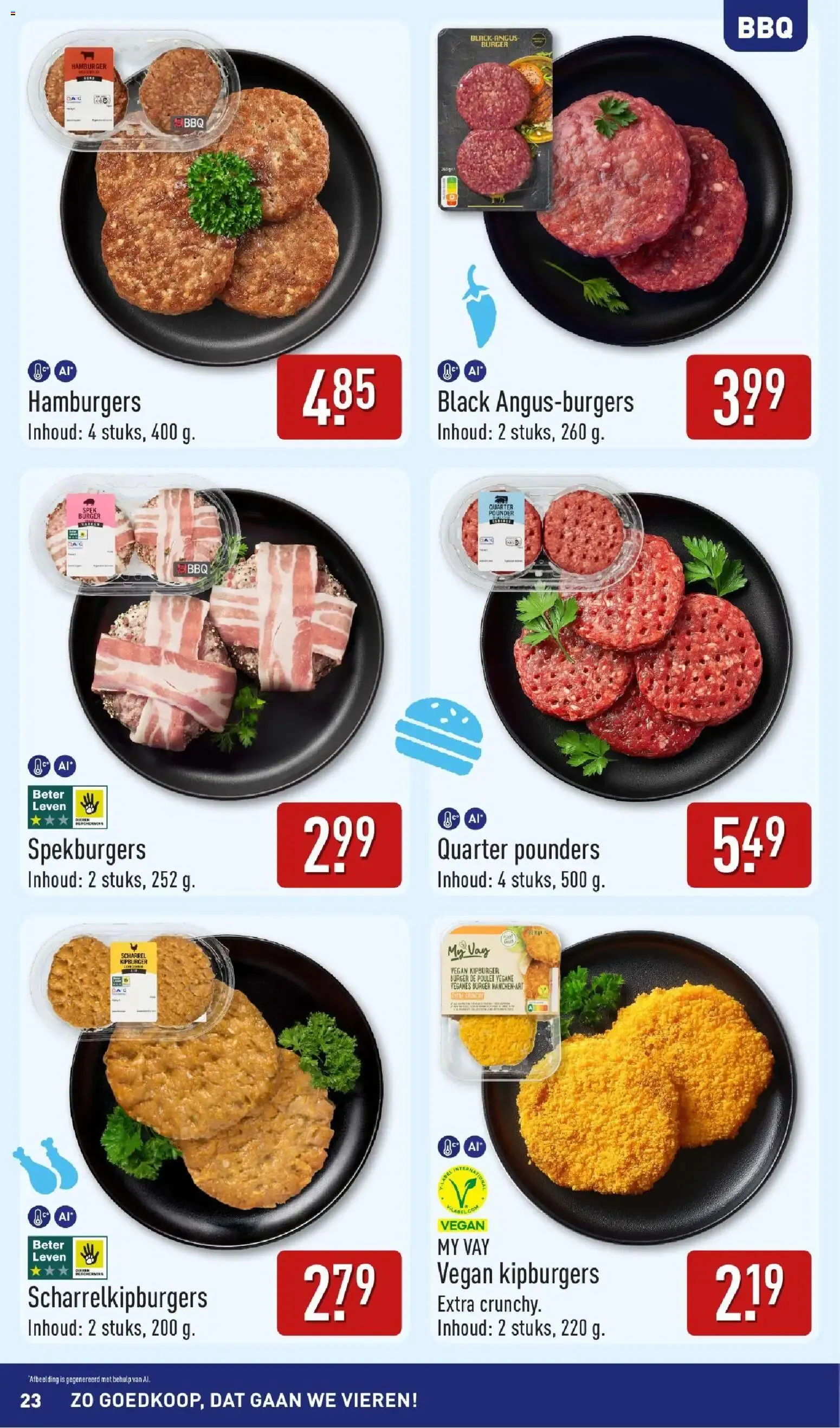 Aldi: Zo Goedkoop, dat gaan we vieren! Inspiración de verano para la BBQ van 10 augustus tot 16 augustus 2026 - Folder pagina 23