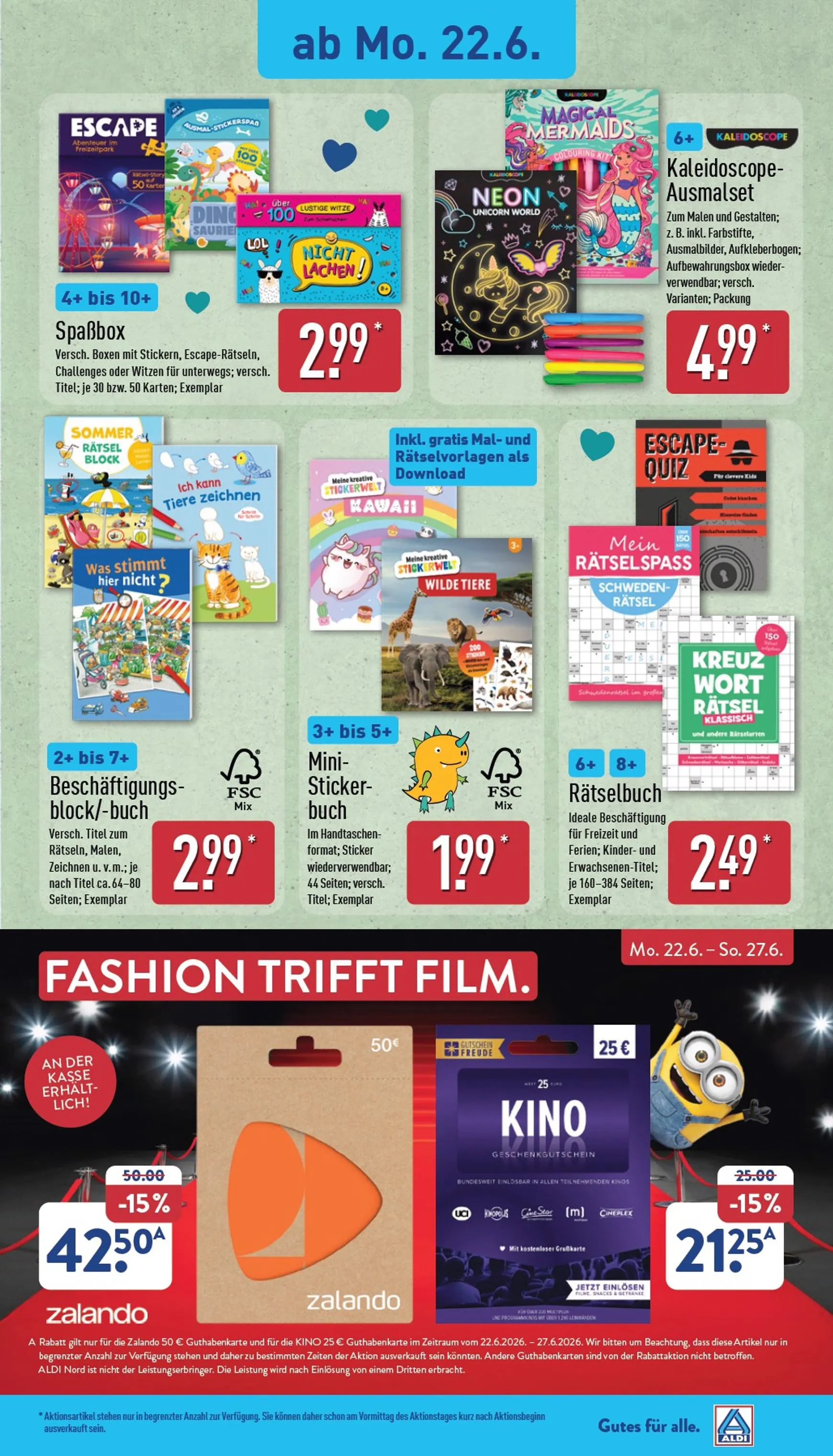 ALDI NORD Prospekt – von Montag 22.06.2026 bis Samstag 27.06.2026 von 22. Juni bis 27. Juni 2026 - Prospekt seite 21