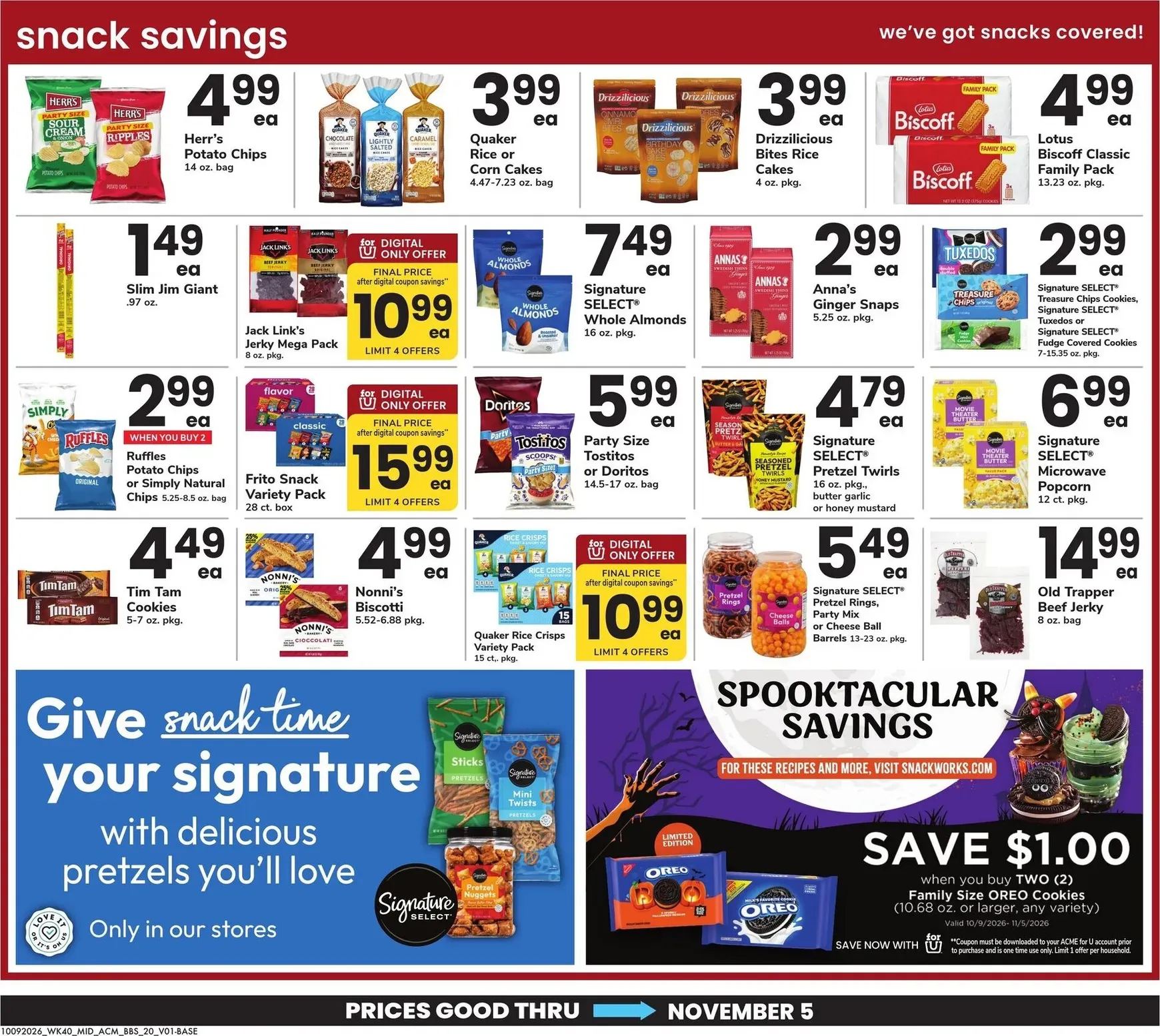 Weekly ad Current ACME - Big Book of Savings leaflet valid from Friday 10/09/2026 to Thursday 11/05/2026 from October 9 to November 5 2026 - Page 20