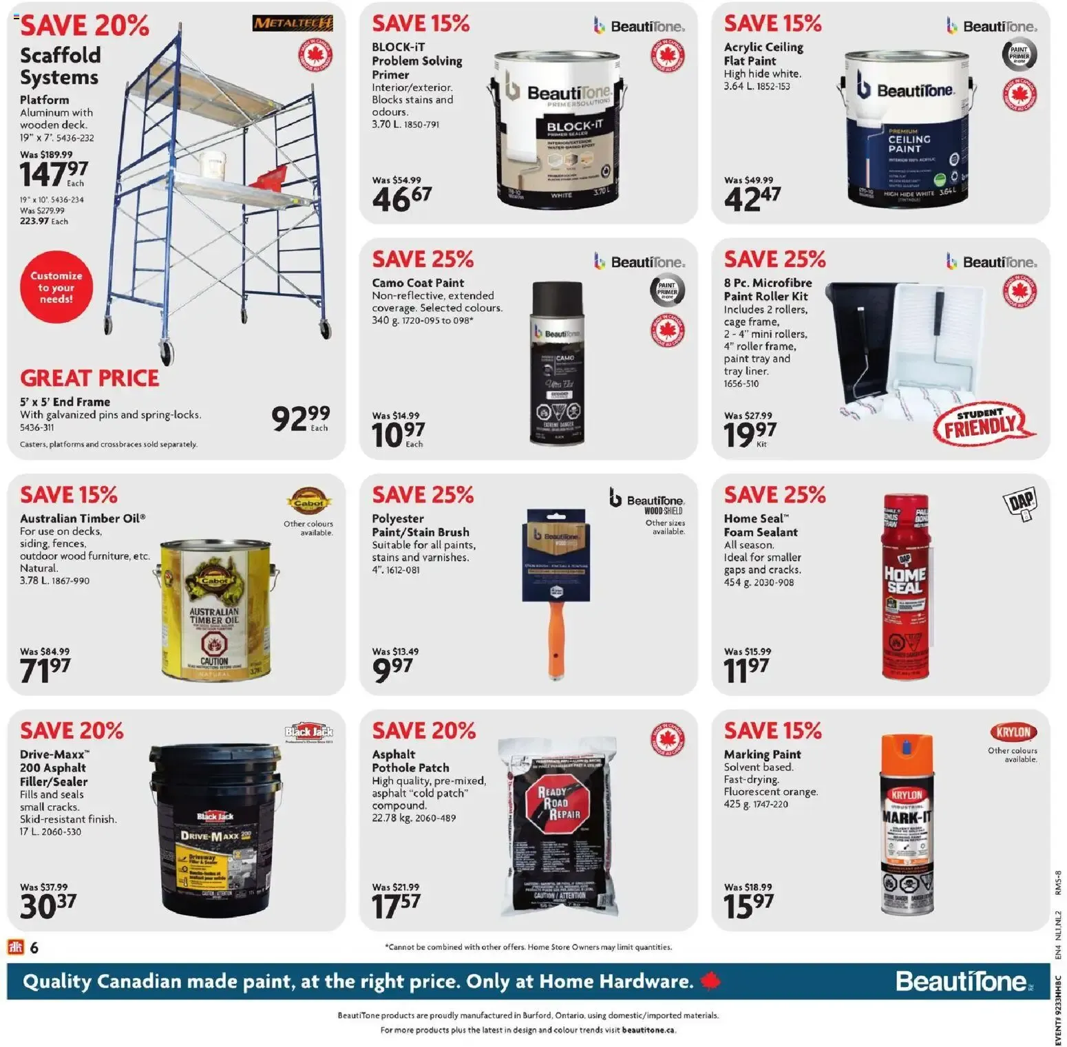 Home Hardware weekly flyer / circulaire from Aug 13, 2026 > weekly specials & deals from August 13 to August 26 2026 - flyer page 9