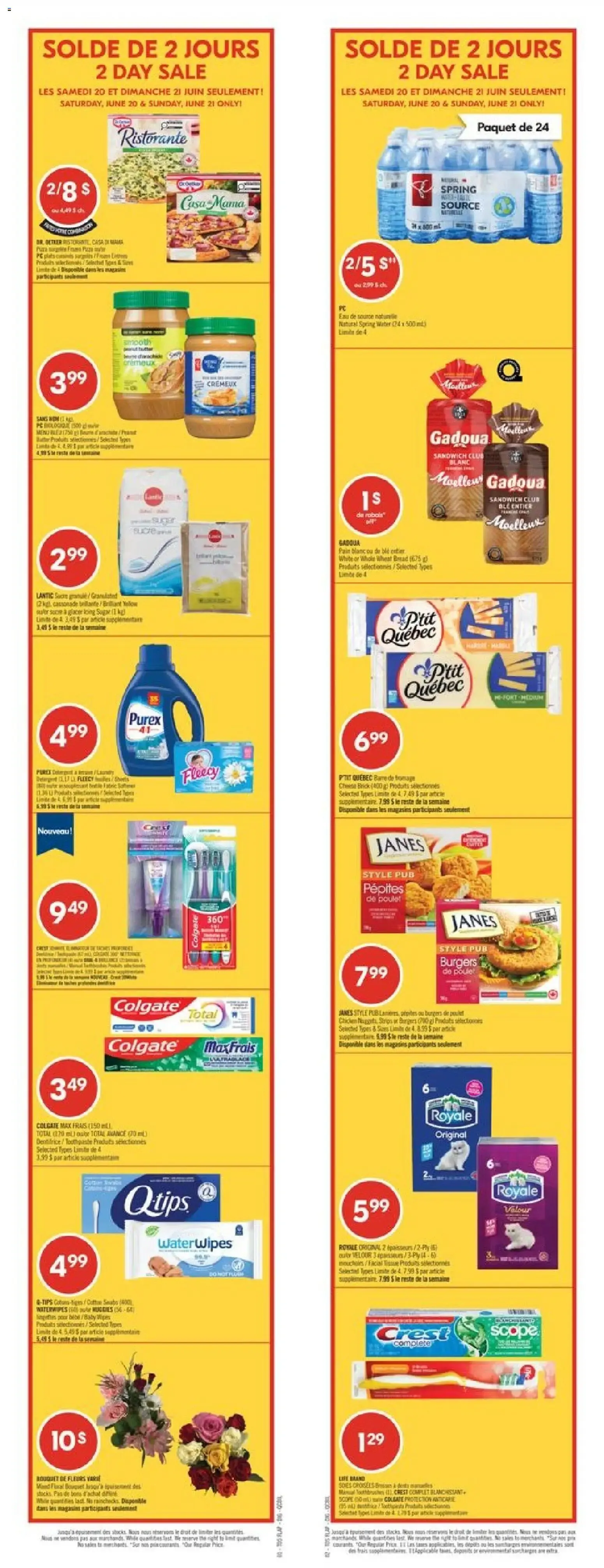 Solde de 2 jours / 2 Day Sale from June 20 to June 21 2026 - flyer page 1