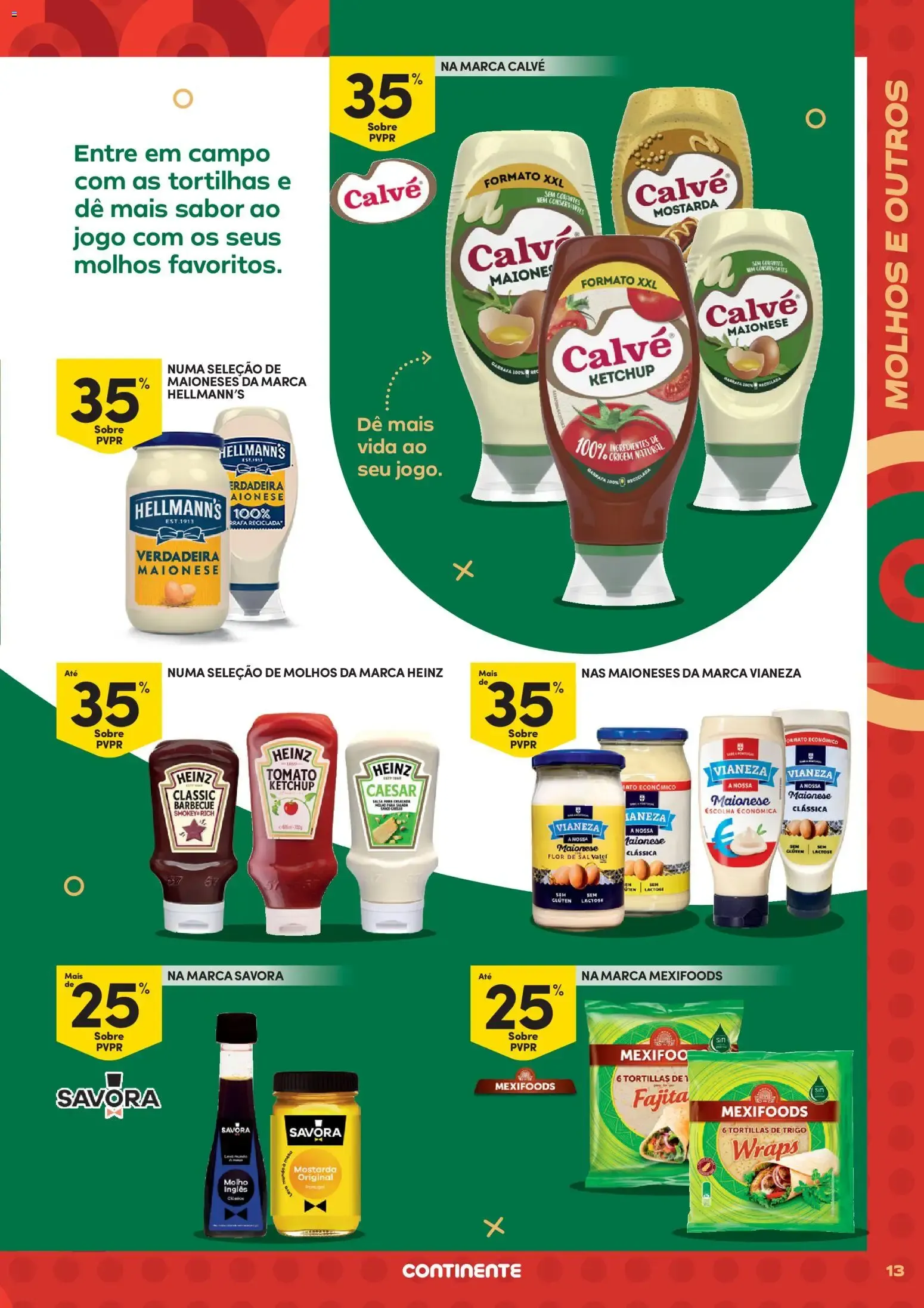 Folheto Continente - Futebol Alimenta a fome de vencer » de 09/06/2026 - 21/06/2026 de 9 de junho até 21 de junho 2026 - Pagina 13