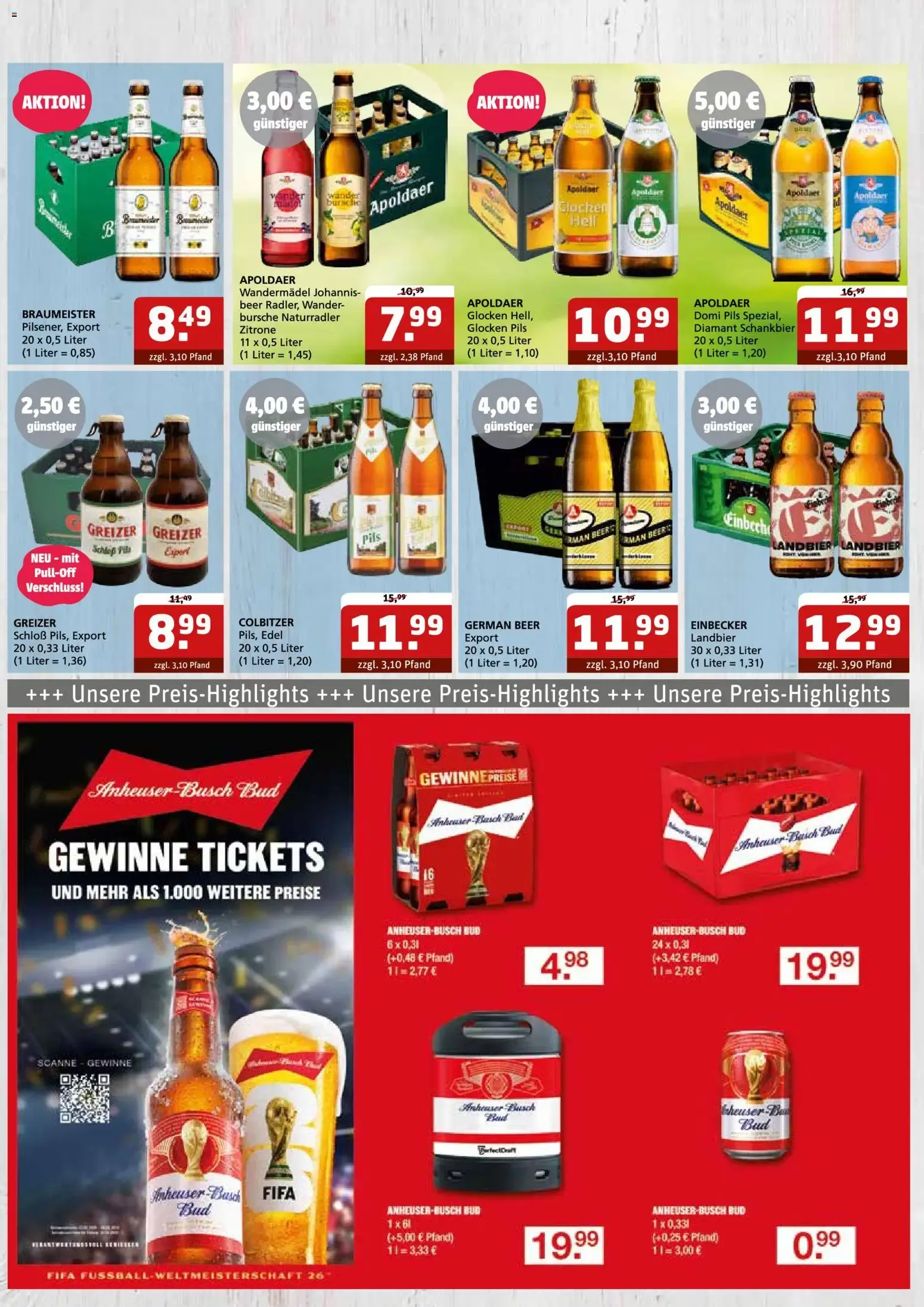 Getränke Quelle Prospekt (ab 07.06.2026) zum Blättern von 8. Juni bis 20. Juni 2026 - Prospekt seite 4
