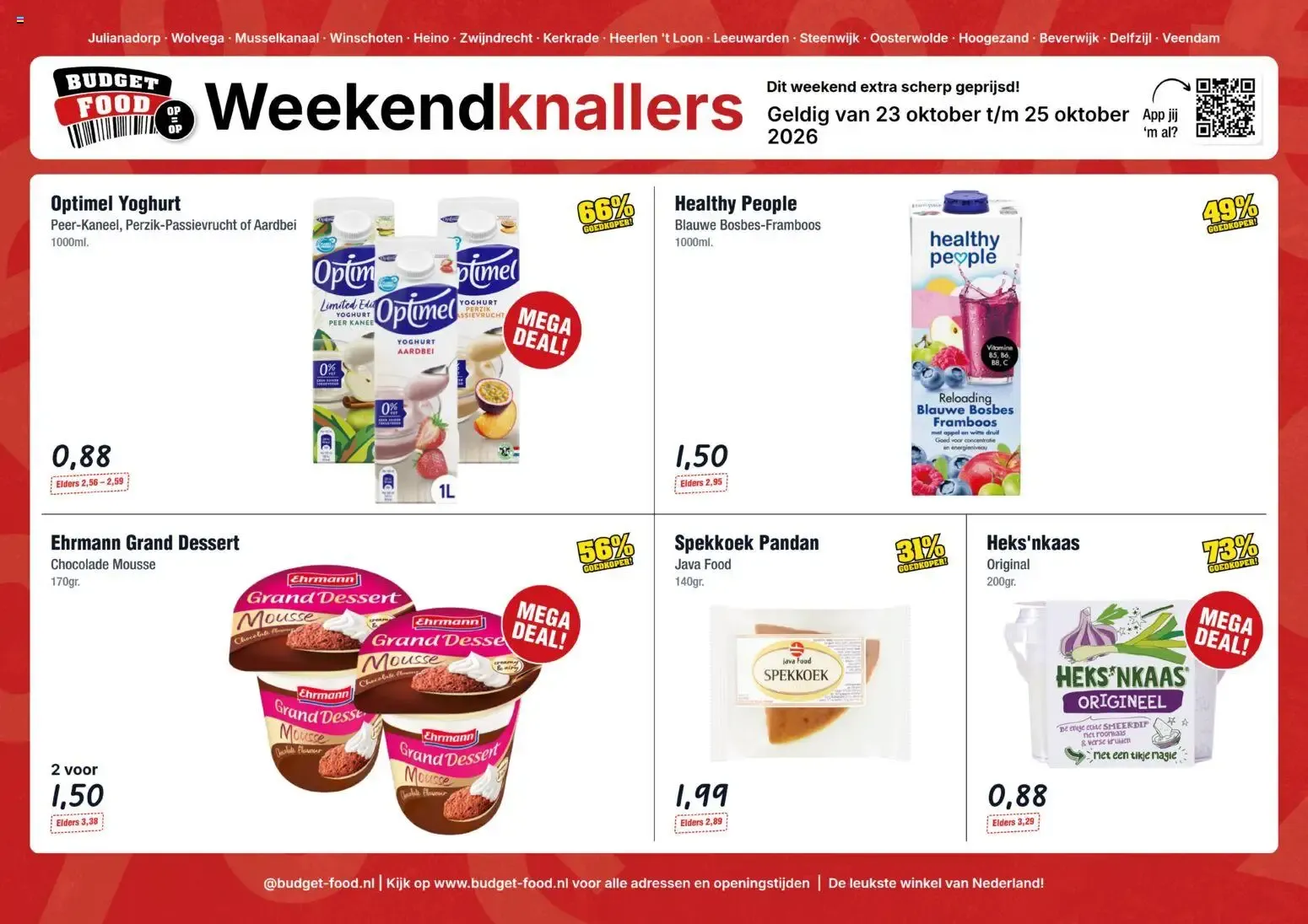 Weekendknallers van 23 oktober tot 25 oktober 2026 - Folder pagina 1