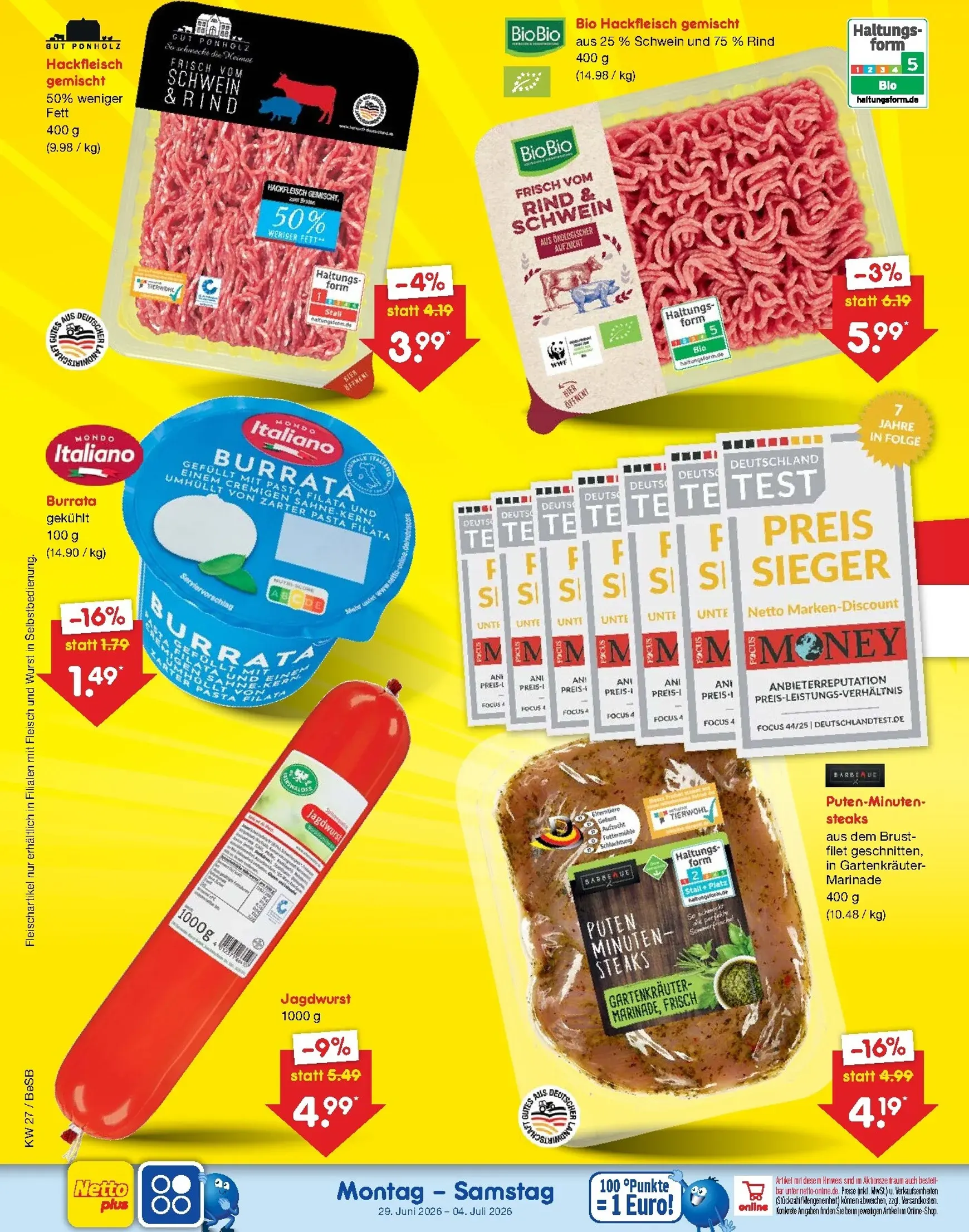 Netto Marken Discount - Wochenangebote Prospekt – von Montag 29.06.2026 bis Samstag 04.07.2026 von 29. Juni bis 4. Juli 2026 - Prospekt seite 4