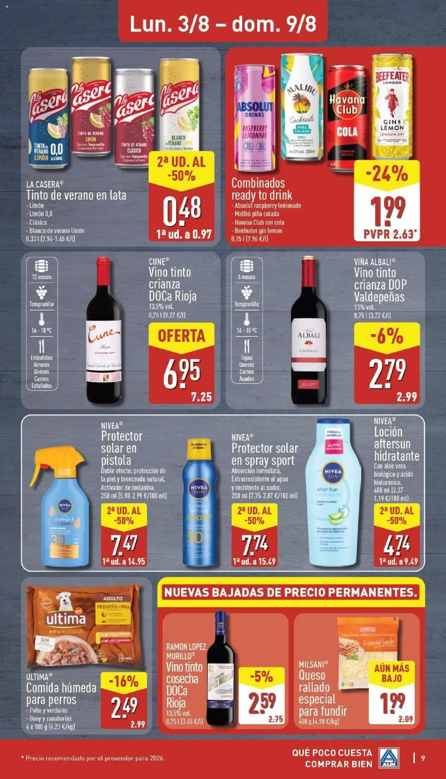 Catálogo de Aldi folleto Península del 03/08/2026 | Catálogo 3 de agosto al 9 de agosto 2026 - Página 9