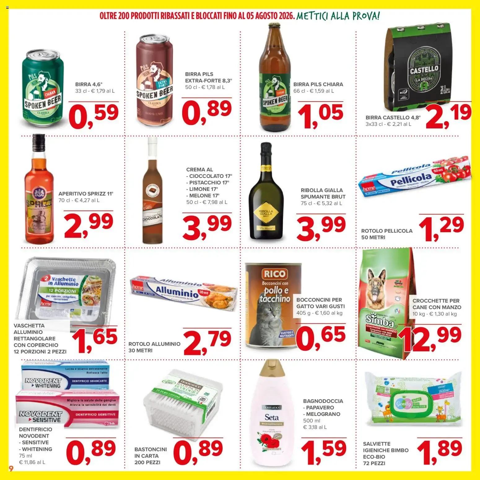 Nuovo Todis volantino Bassi e Bloccati dal 11/06/2026 > offerte anteprima 🛍️ da 11 giugno a 5 agosto di 2026 - Pagina del volantino 9