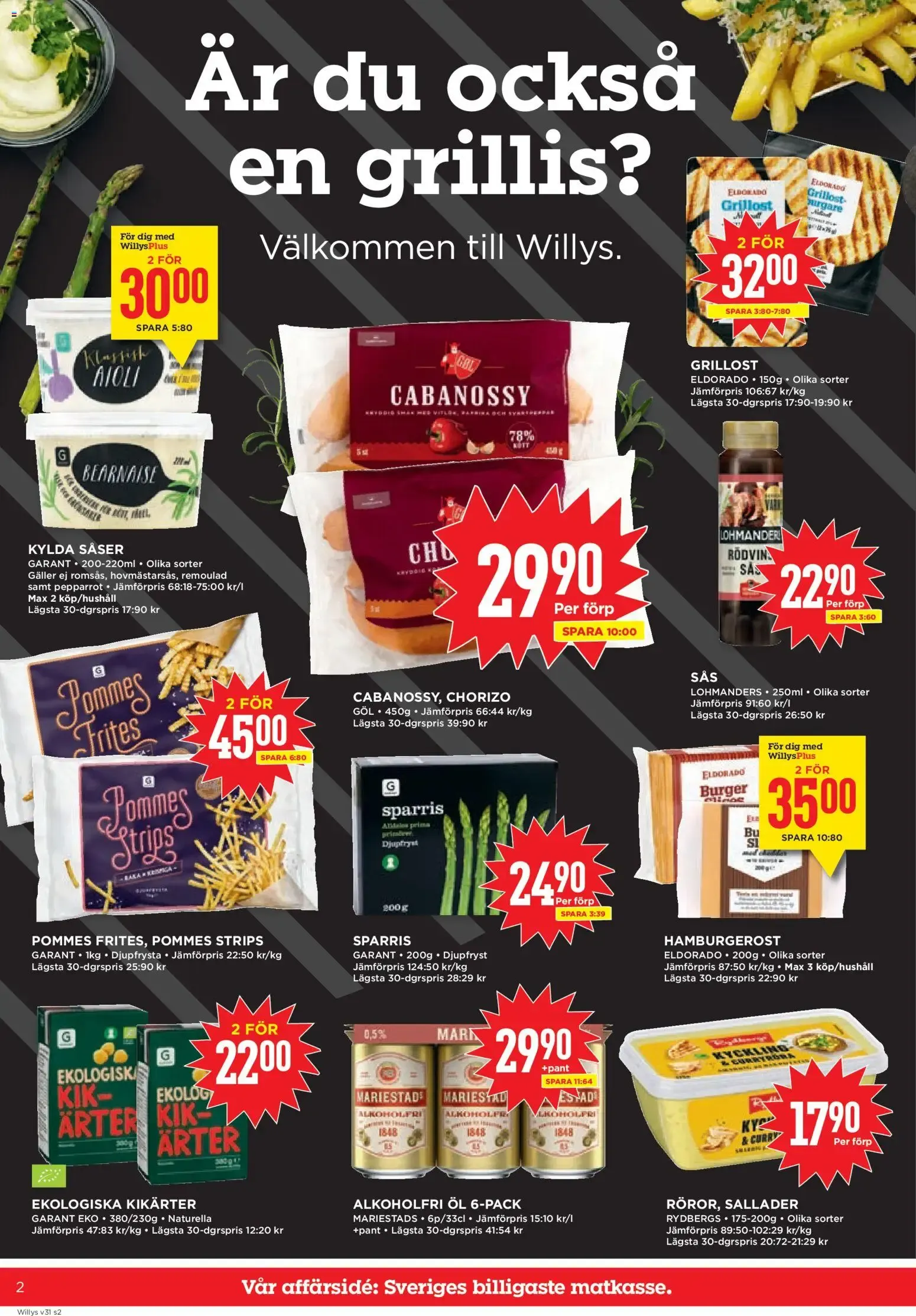 Willys erbjudanden från 27/07/2026 - 02/08/2026 > Reklamblad nuvarande rabatter från 27 juli till 2 augusti 2026 - Reklamblad sidor 2