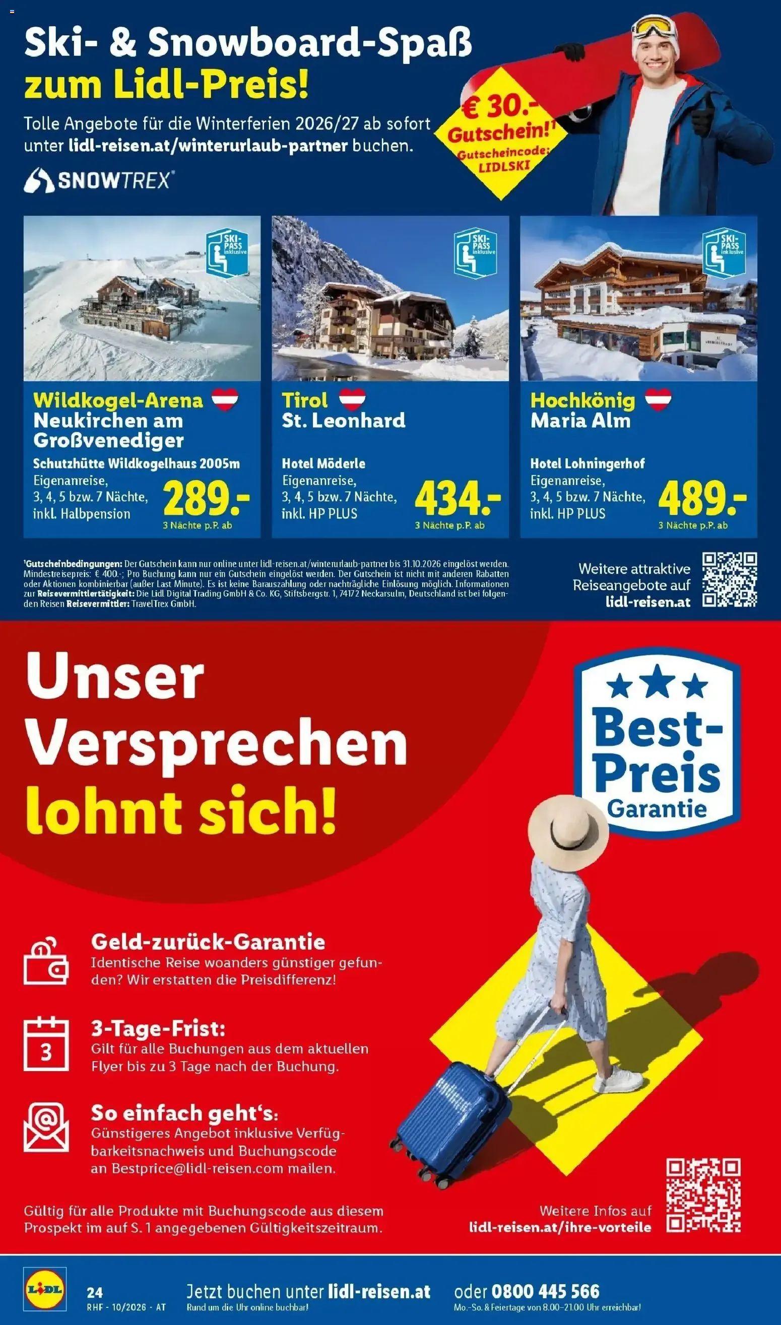 Lidl Reisen: Wenig zahlen, viel erleben von 30. September bis 31. Oktober 2026 - Flugblätt seite  24