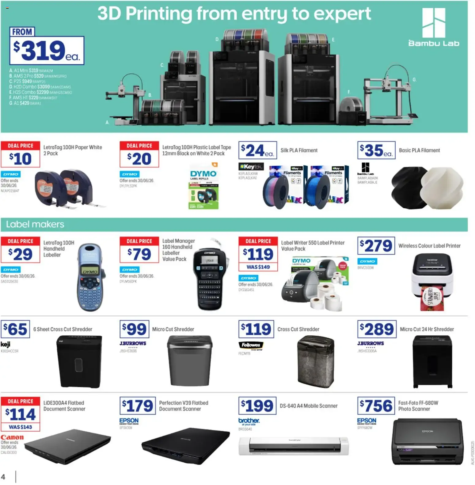 Officeworks catalogue - 28/05/2026 > weekly / monthly specials - Catalogue valid from 28 May to 30 June 2026 - page 4
