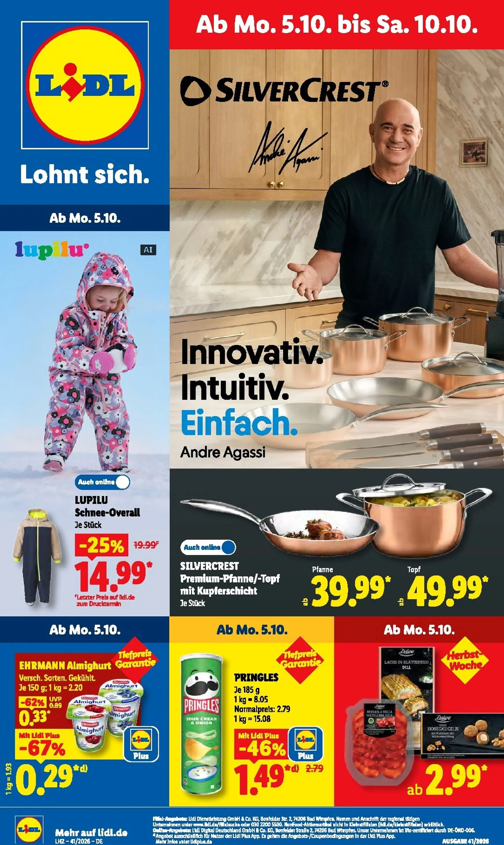 Lidl Prospekt nächste Woche – von Montag 05.10.2026 bis Samstag 10.10.2026 von 5. Oktober bis 10. Oktober 2026 - Prospekt seite 1