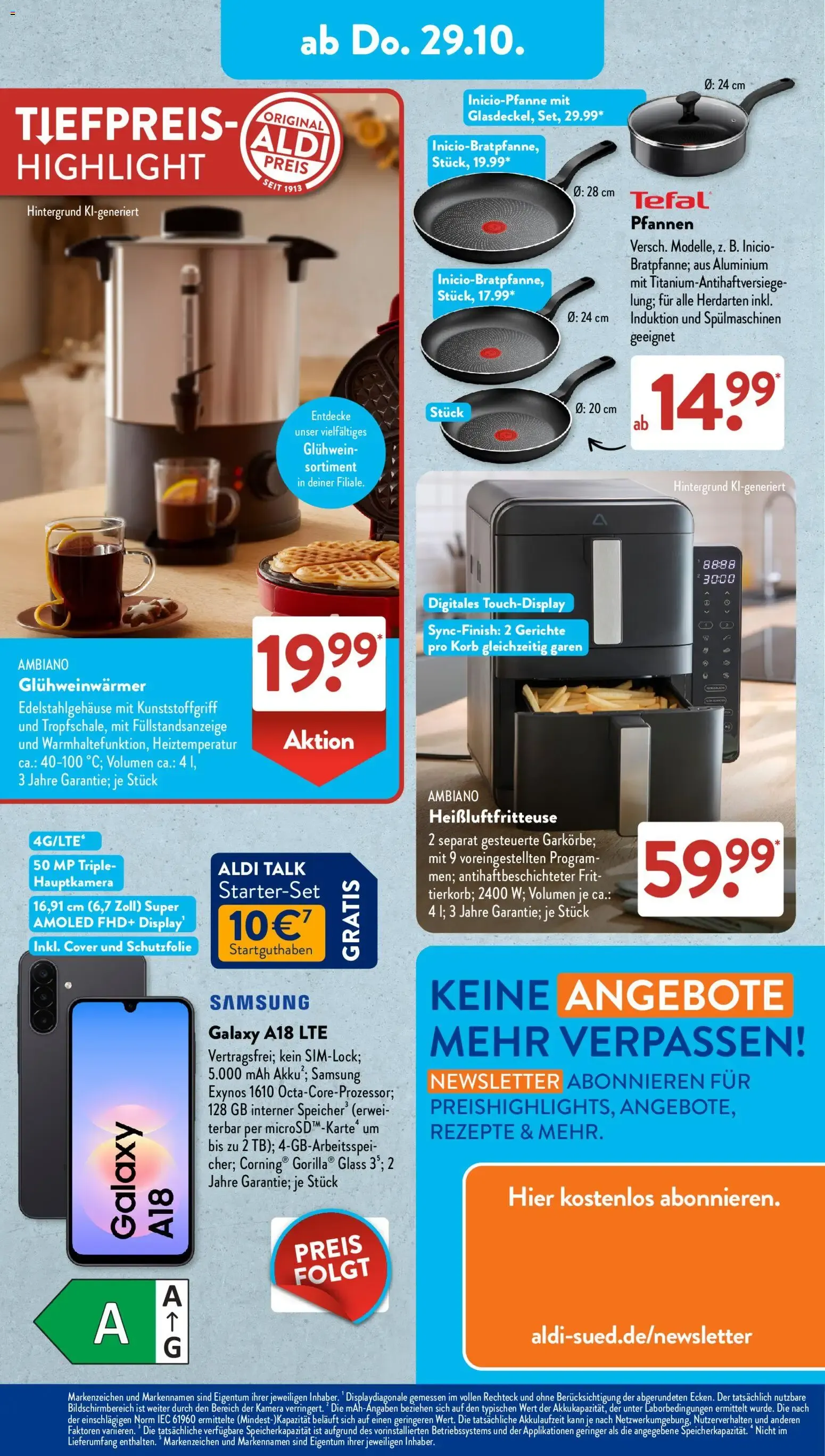 Aldi Süd Prospekt (ab 26.10.2026) zum Blättern von 26. Oktober bis 31. Oktober 2026 - Prospekt seite 10