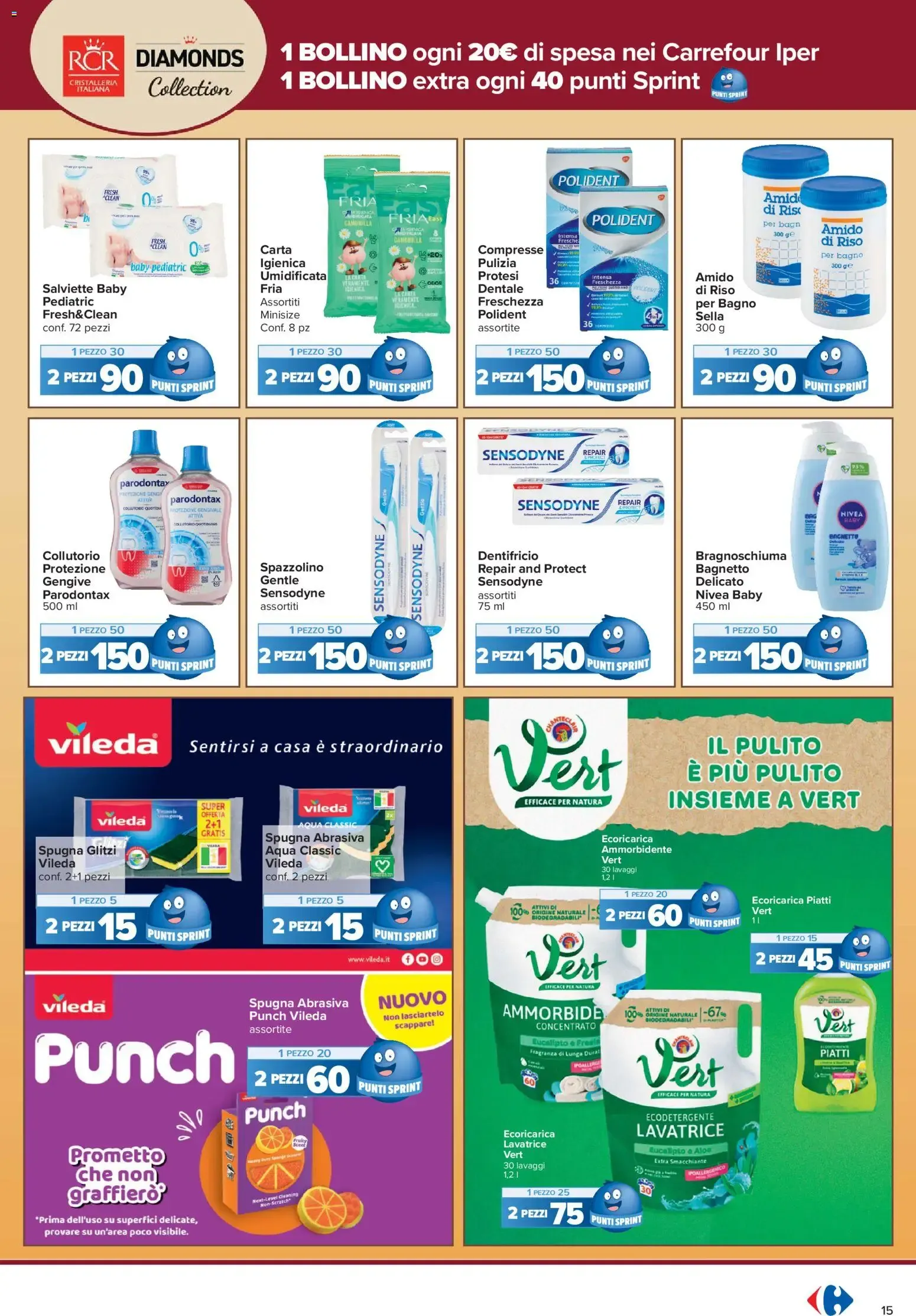 Carrefour Iper - La tua carta SpesAmica Payback vola con i Punti Sprint da 13 ottobre a 25 ottobre di 2026 - Pagina del volantino 15