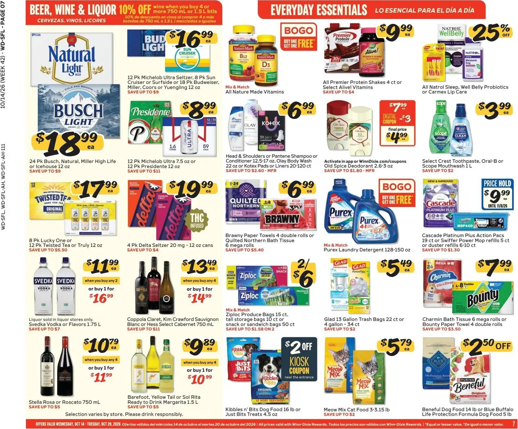 Weekly ad Current Winn-Dixie leaflet valid from Wednesday 10/14/2026 to Tuesday 10/20/2026 from October 14 to October 20 2026 - Page 7