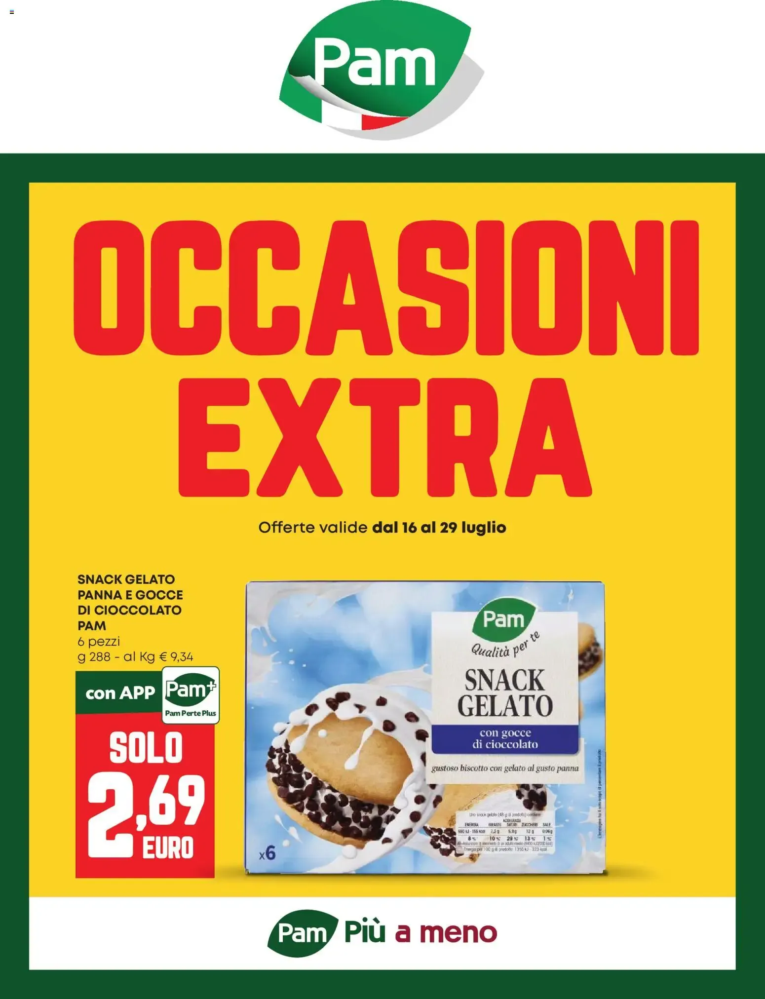 Nuovo PAM volantino Occasioni Extra dal 16/07/2026 > offerte anteprima 🛍️ da 16 luglio a 29 luglio di 2026 - Pagina del volantino 1