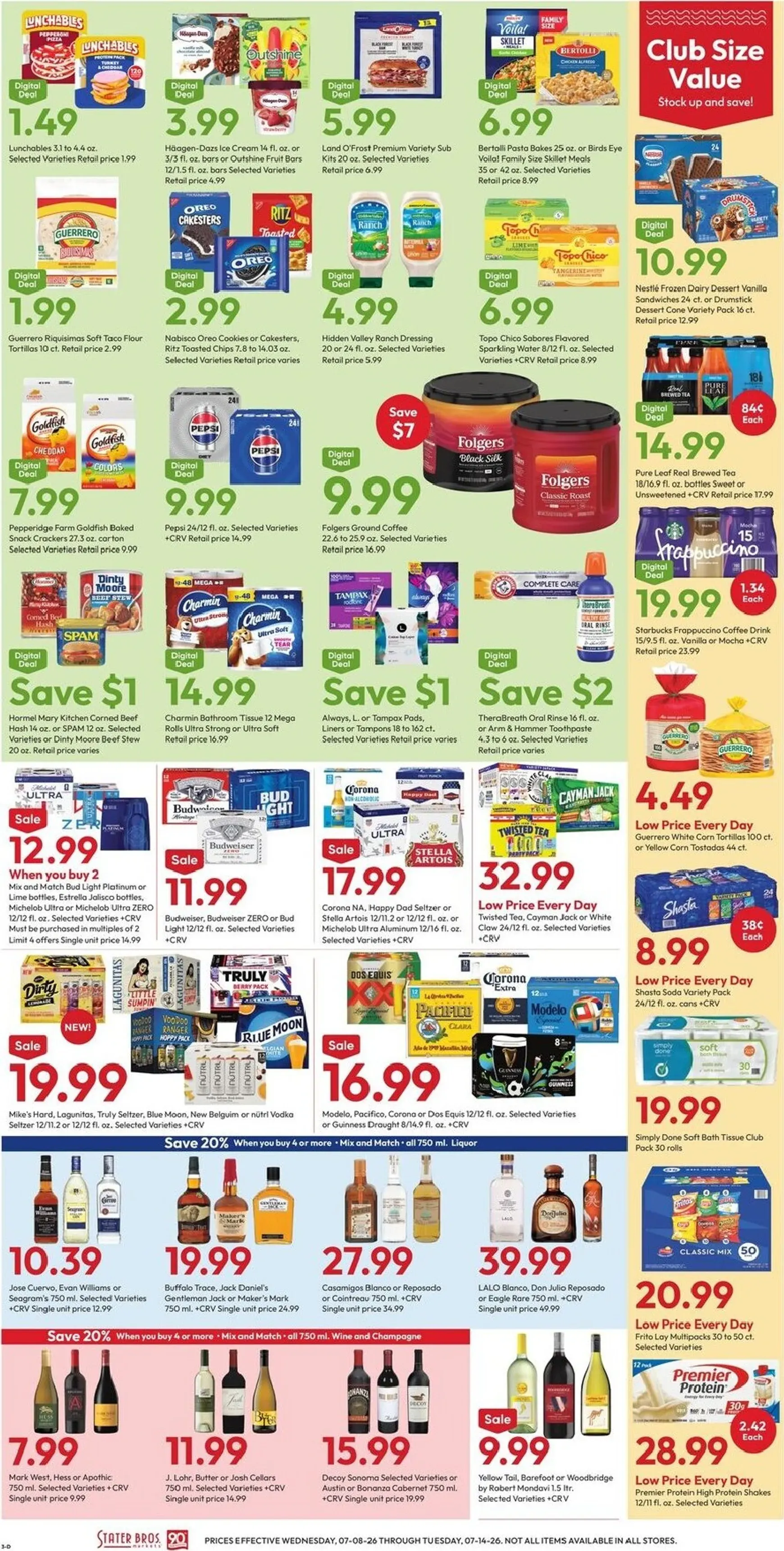 Weekly ad Current Stater Bros. leaflet valid from Wednesday 07/08/2026 to Tuesday 07/14/2026 from July 8 to July 14 2026 - Page 3