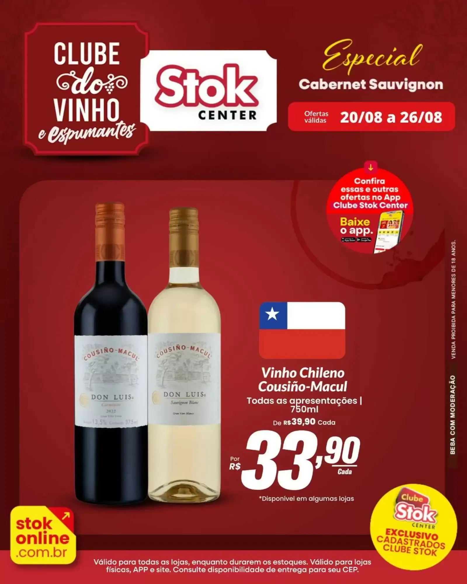 Encarte de Stok Center: Ofertas do Clube do Vinho e Espumantes - Cabernet Sauvignon 20 de agosto até 26 de agosto 2026 - Pagina 2