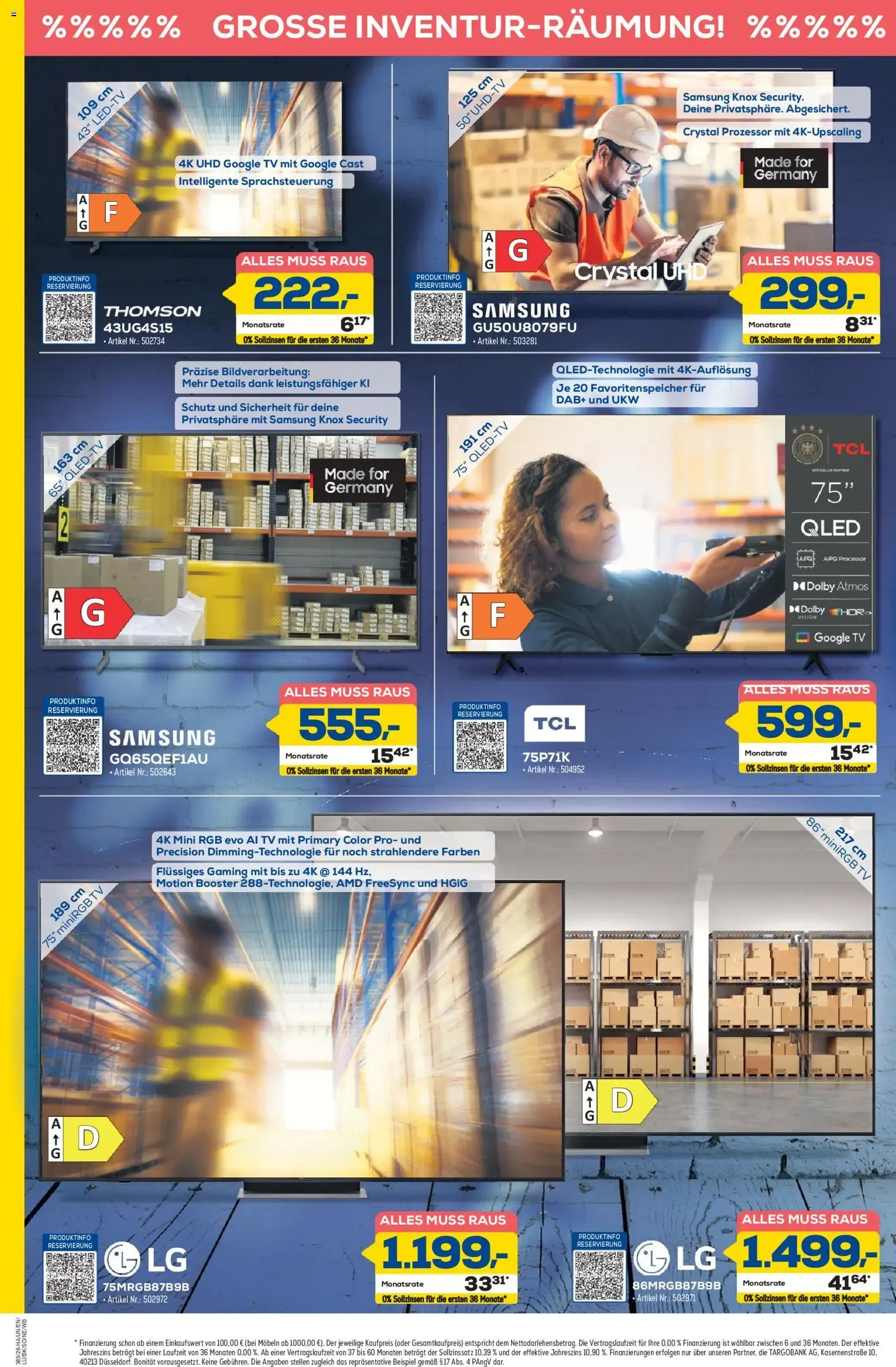 INVENTUR-RÄUMUNG. ENDSPURT. JETZT MUSS ALLES RAUS! von 17. September bis 23. September 2026 - Prospekt seite 2