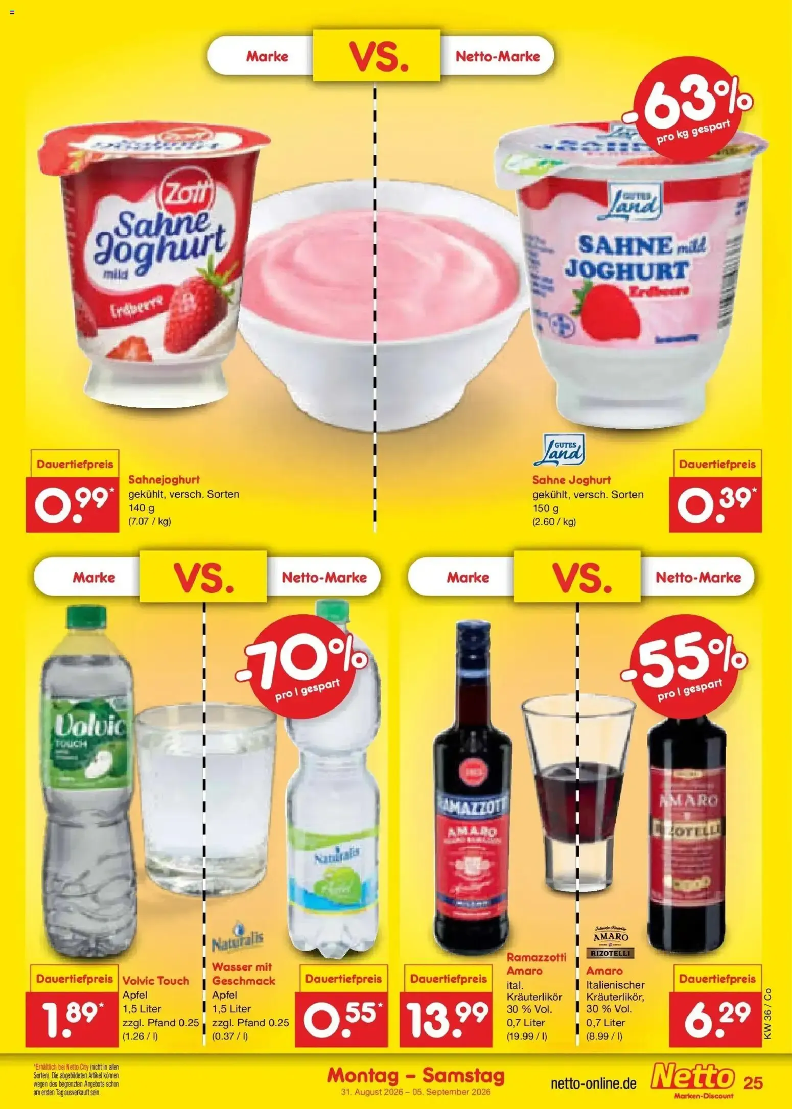 Netto Marken-Discount XXL SPAR GANZ NAH von 31. August bis 5. September 2026 - Prospekt seite 35